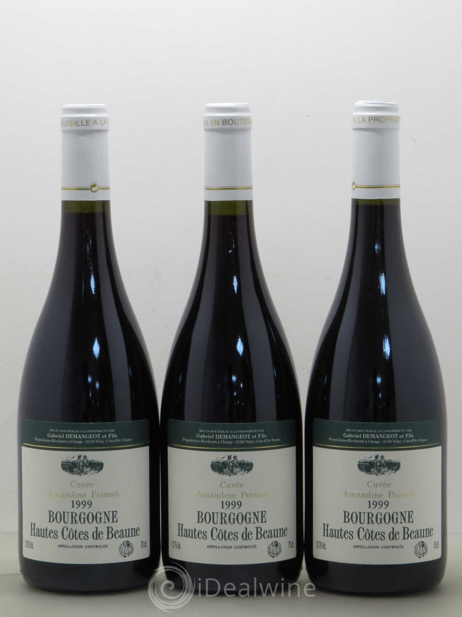 Hautes-Côtes de Beaune Cuvee Amandine Poinsot Gabriel Demangeot (sans prix de réserve) 1999 - Lot de 6 bouteilles - 2