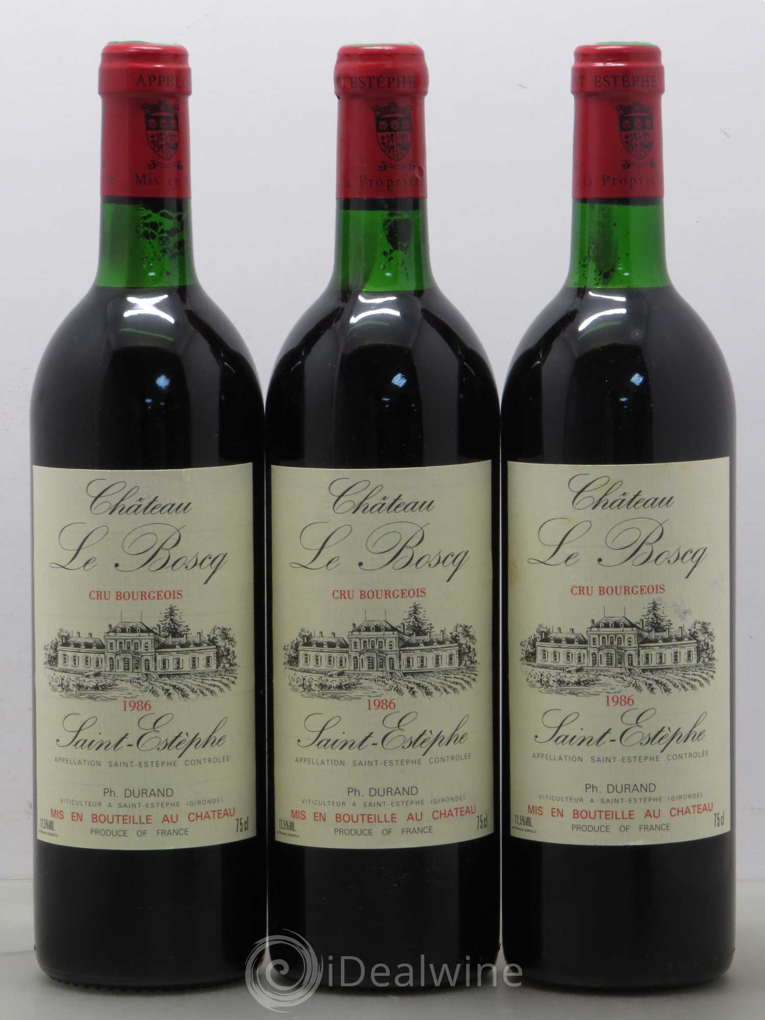 Château le Boscq Cru Bourgeois (sans prix de réserve) 1986 - Lot de 6 bouteilles - 2