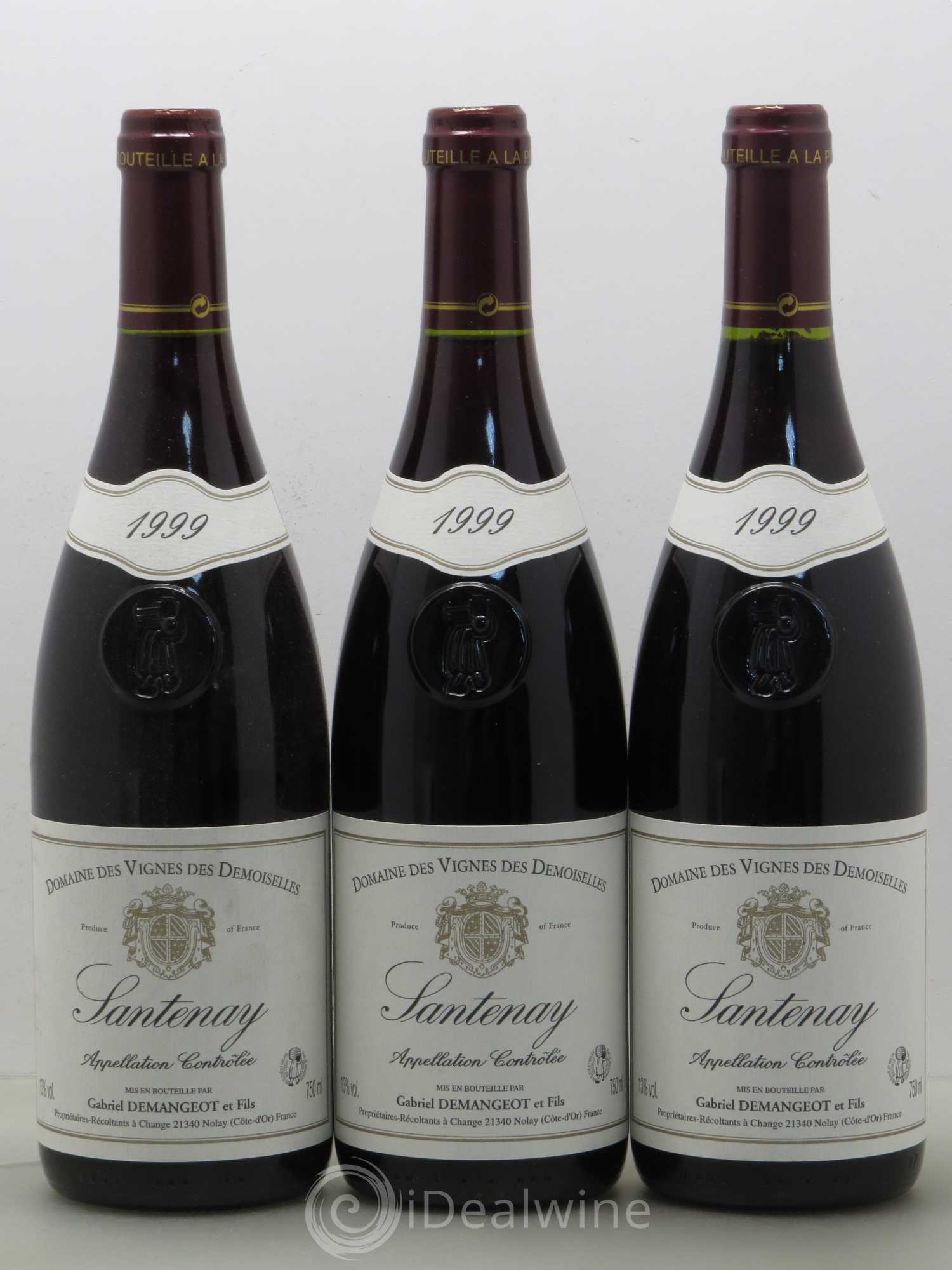 Santenay Gabriel Damangeot et fils Domaine des Vignes des demoiselles 1999 - Posten von 6 Flaschen - 2