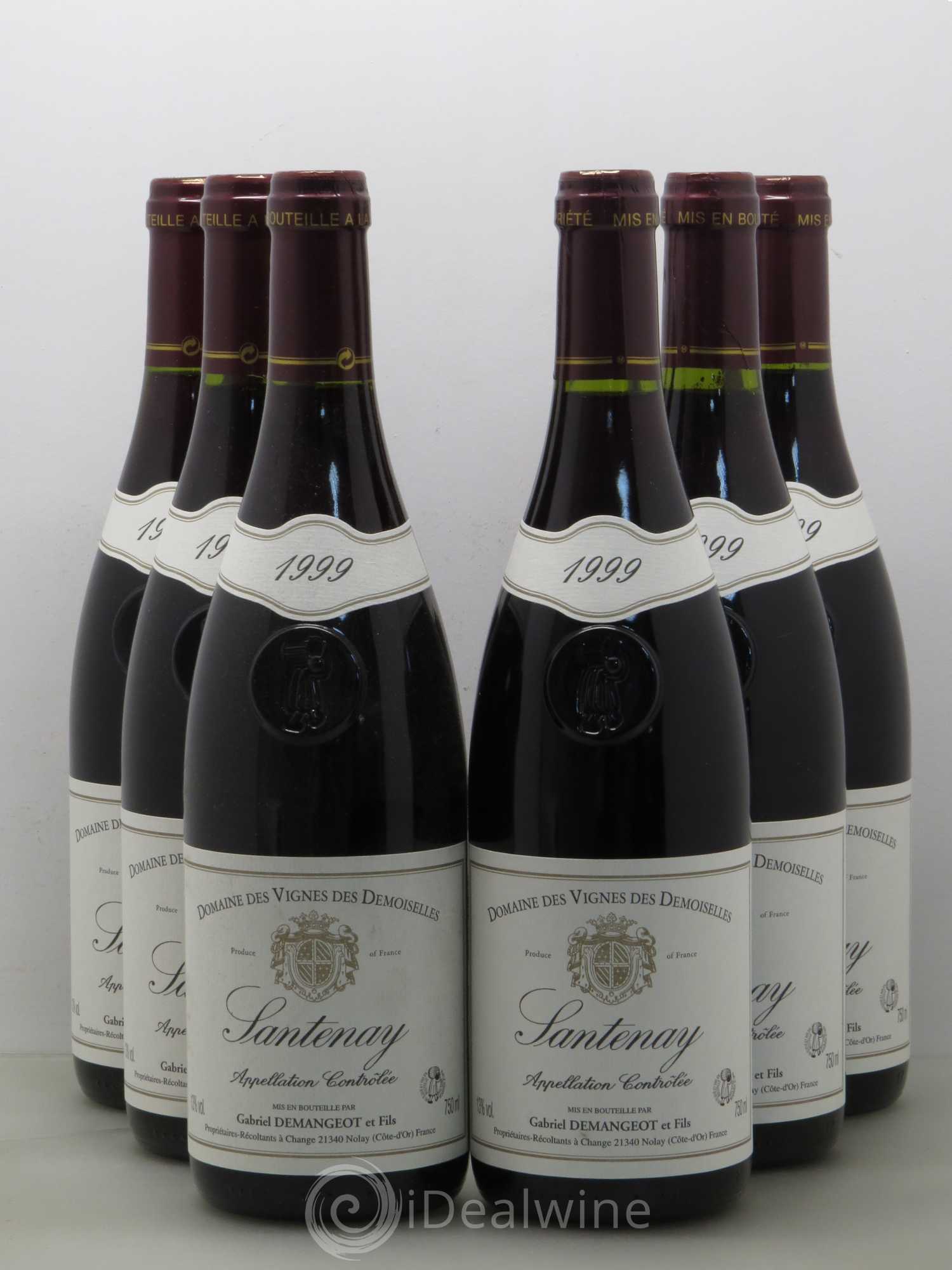 Santenay Gabriel Damangeot et fils Domaine des Vignes des demoiselles 1999 - Posten von 6 Flaschen - 0