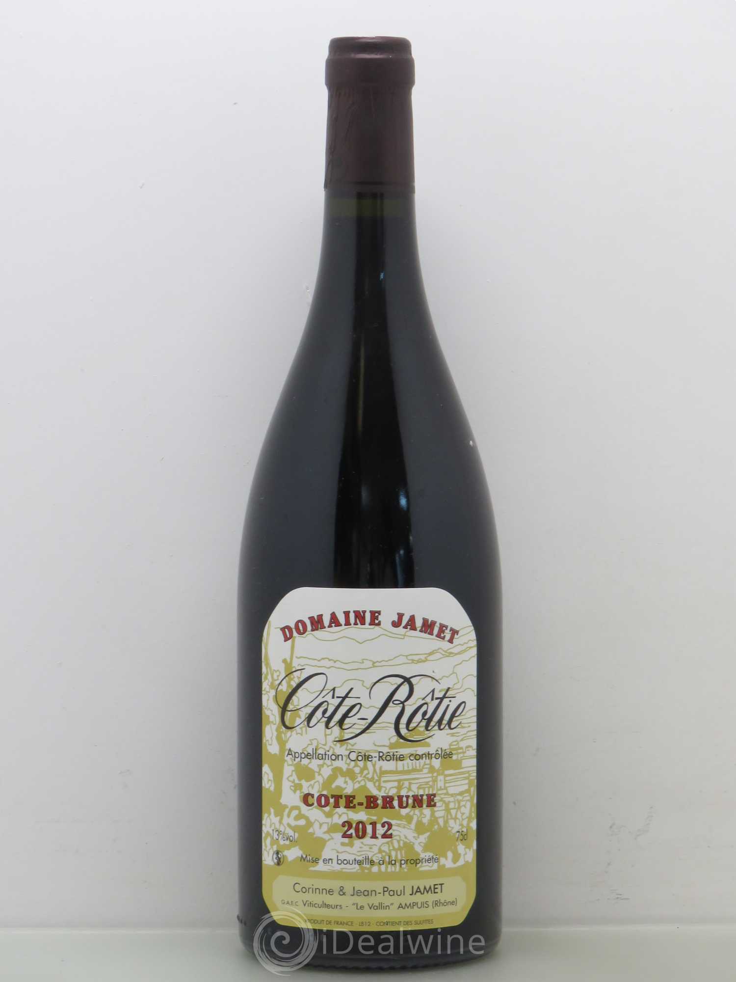 Côte-Rôtie Côte Brune Jamet (Domaine) 2012 - Lot de 1 bouteille - 0