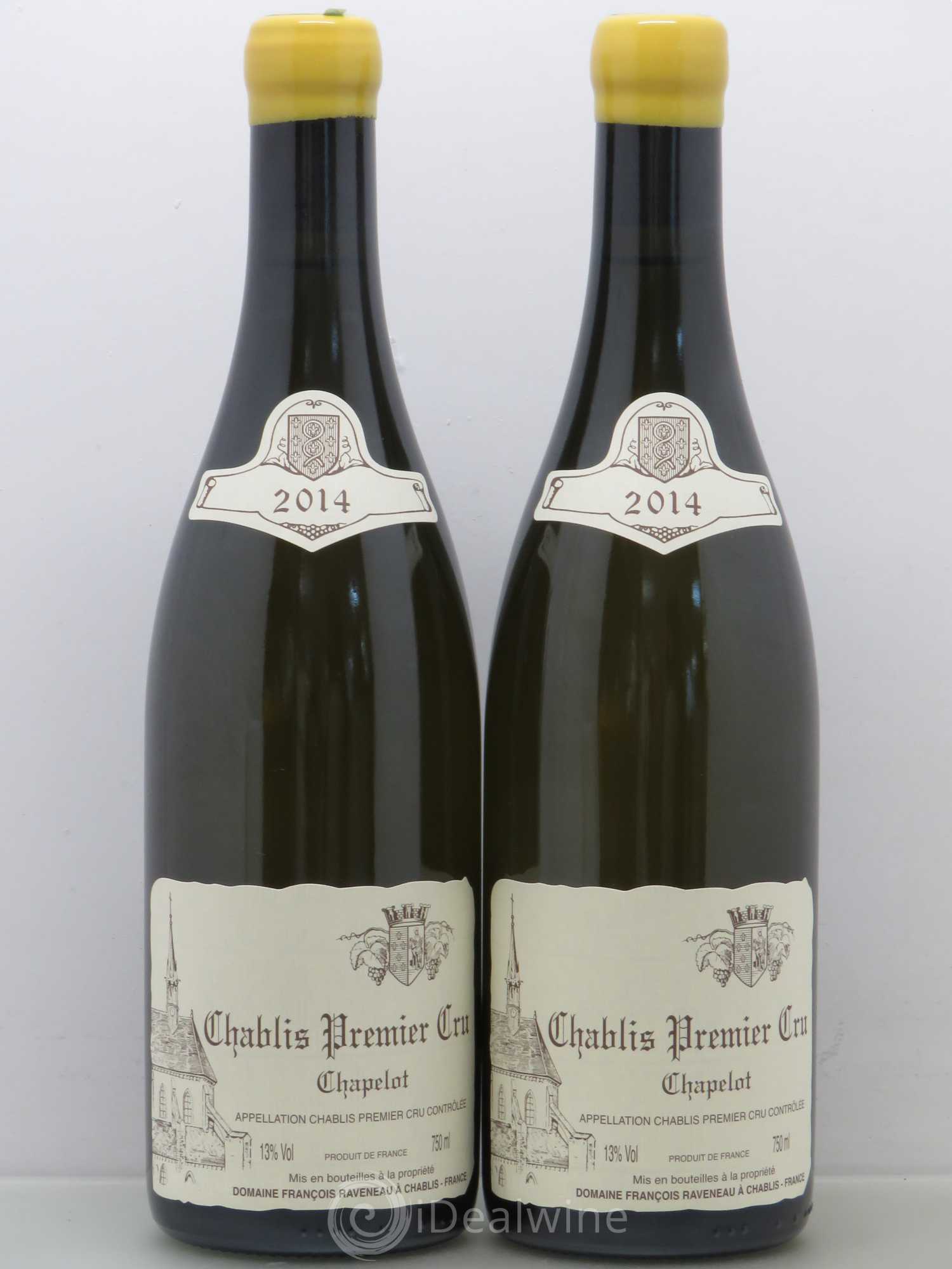 Chablis 1er Cru Chapelot Raveneau (Domaine) 2014 - Lot de 2 bouteilles - 0