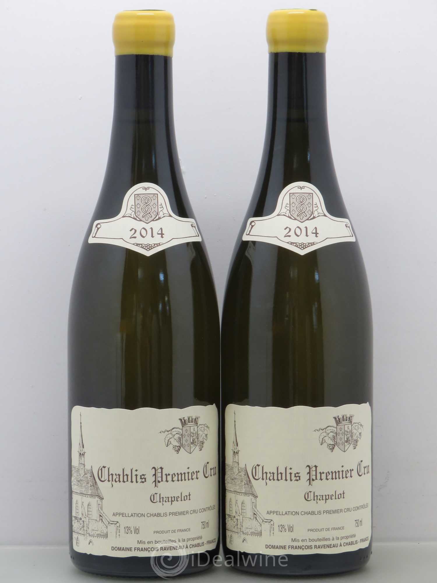 Chablis 1er Cru Chapelot Raveneau (Domaine) 2014 - Posten von 2 Flaschen - 0