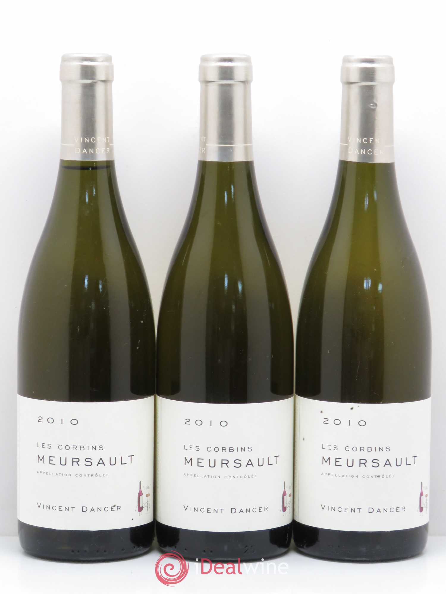 Meursault Les Corbins Vincent Dancer 2010 - Lot de 3 bouteilles - 0