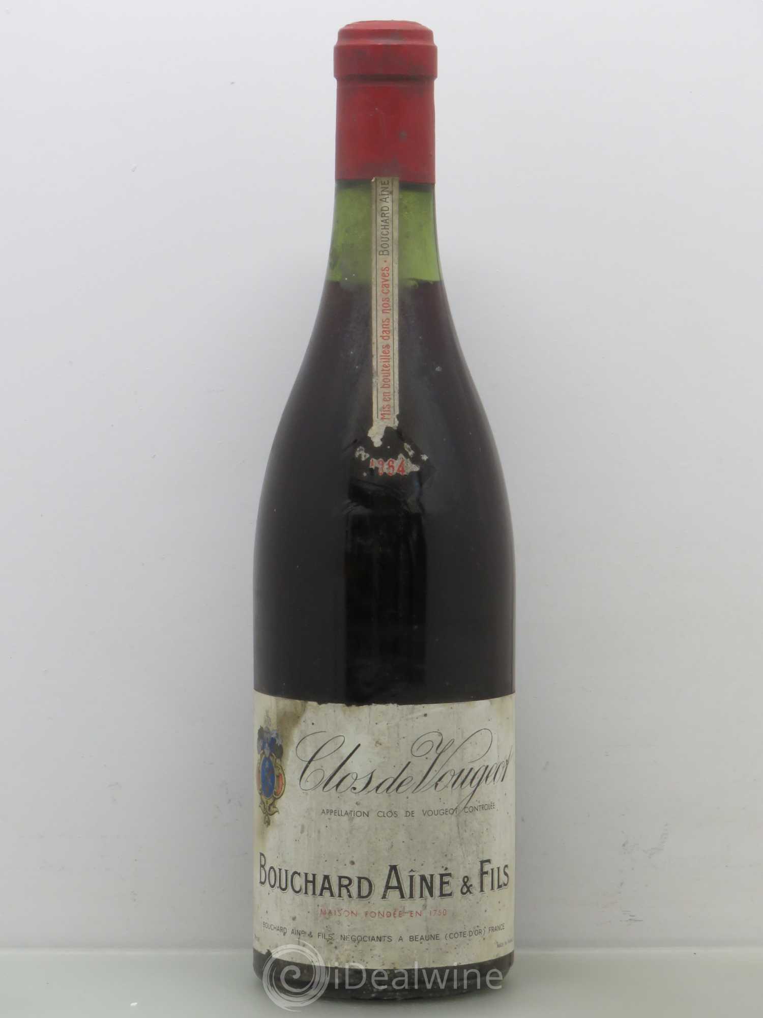 Clos de Vougeot Grand Cru Bouchard Père & Fils 1964 - Lot de 1 bouteille - 0