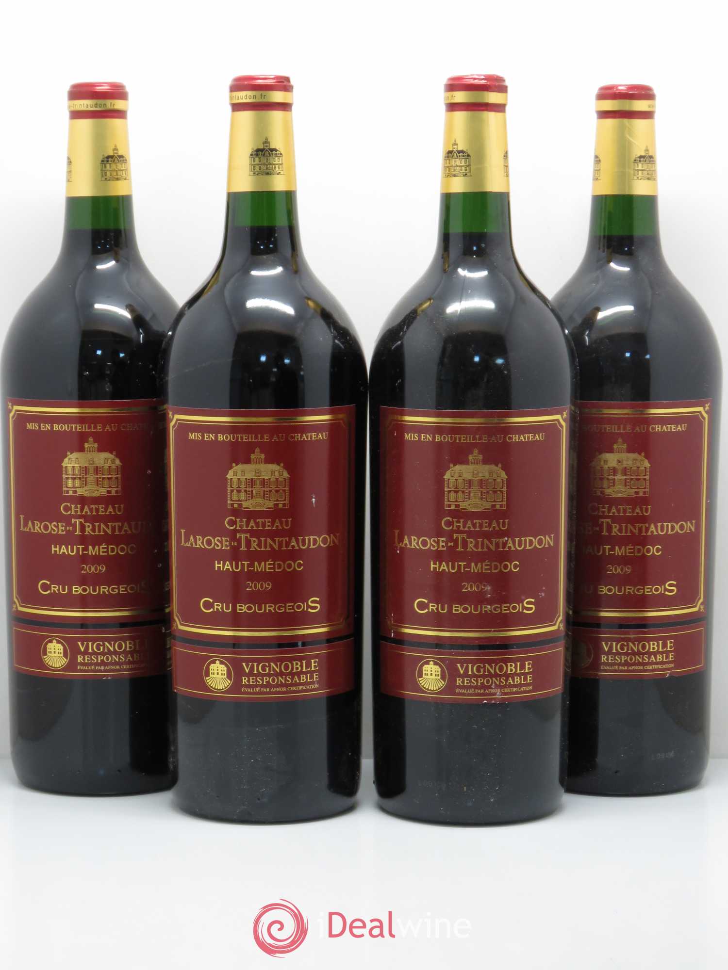 Château Larose Trintaudon Cru Bourgeois 2009 - Lot de 4 magnums - 0