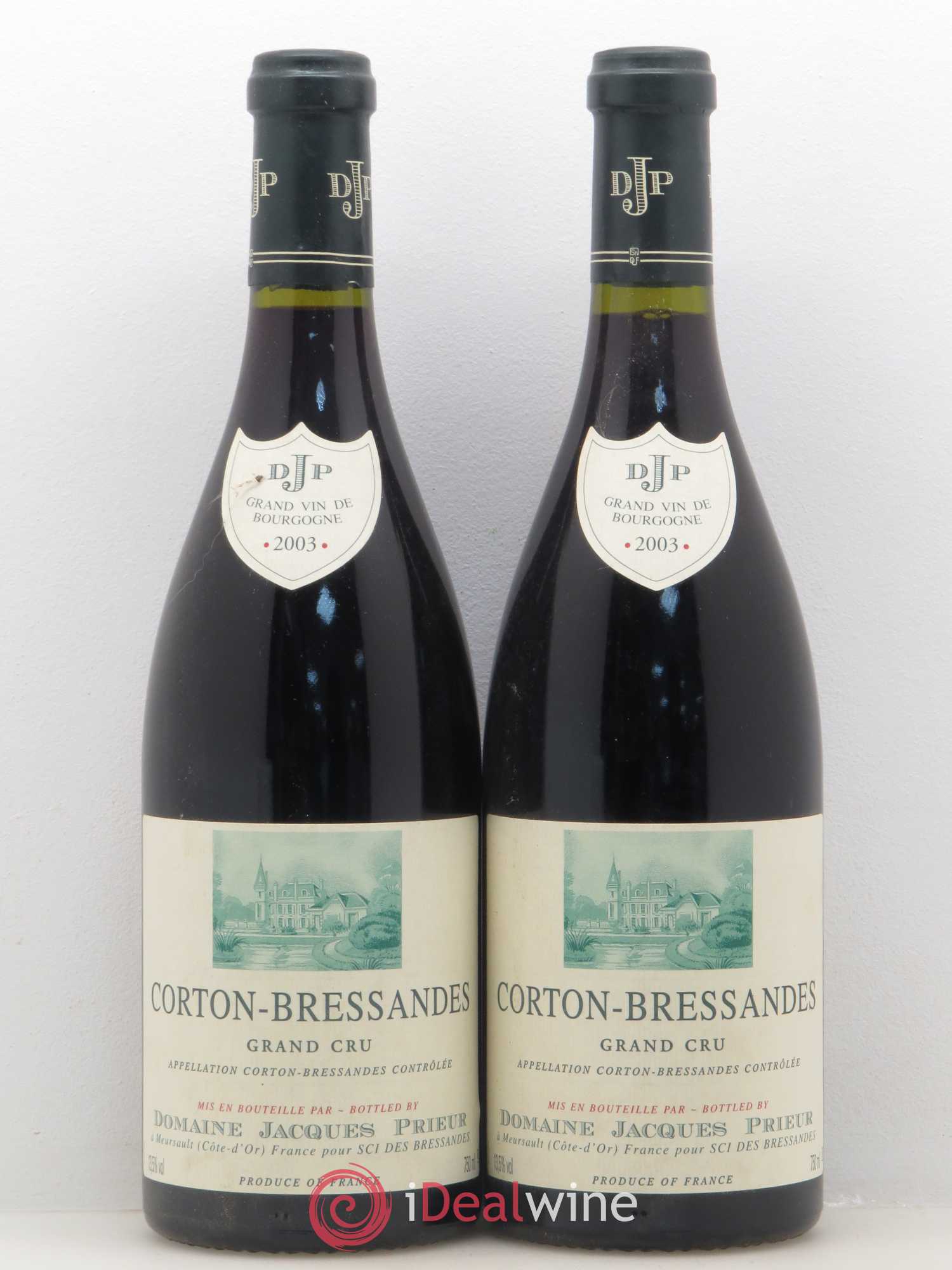 Corton-Bressandes Grand Cru Jacques Prieur (Domaine) 2003 - Lot de 2 bouteilles - 0