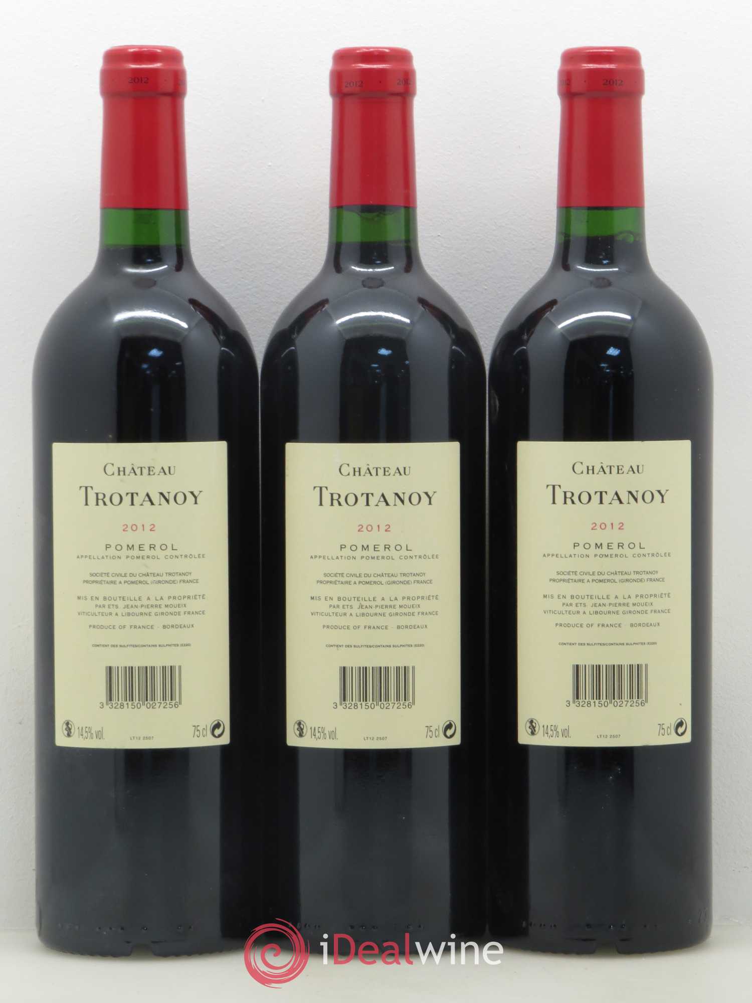 Château Trotanoy 2012 - Lot de 3 bouteilles - 1