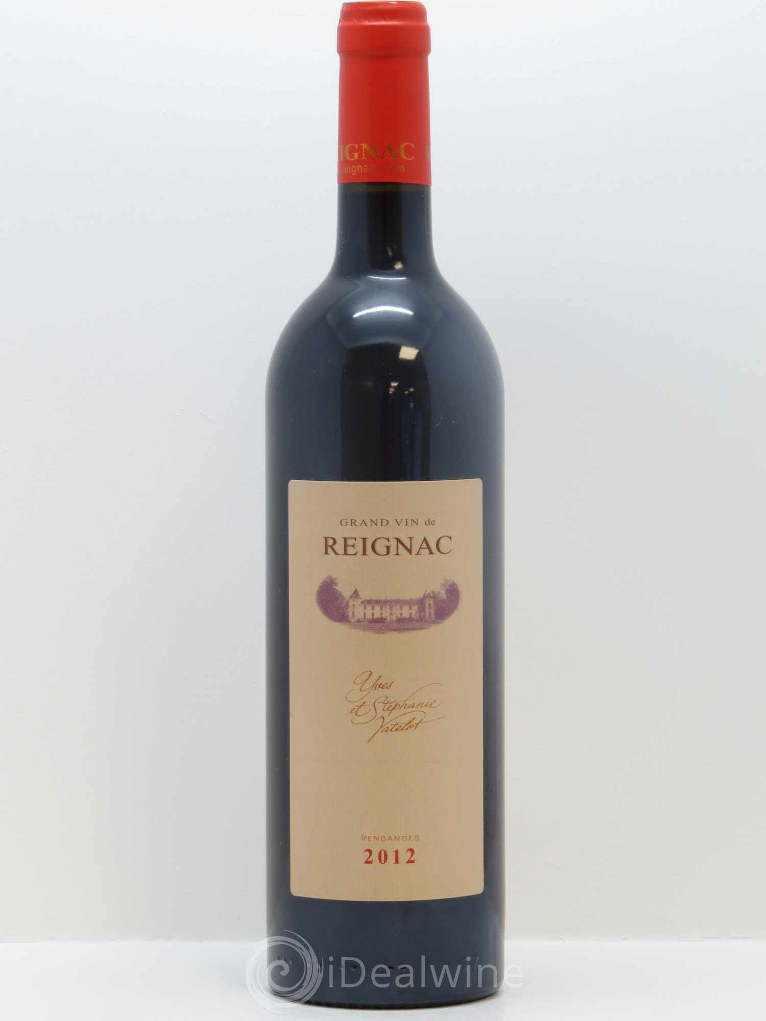 Grand vin de Reignac 2012 - Lot de 1 bouteille - 0