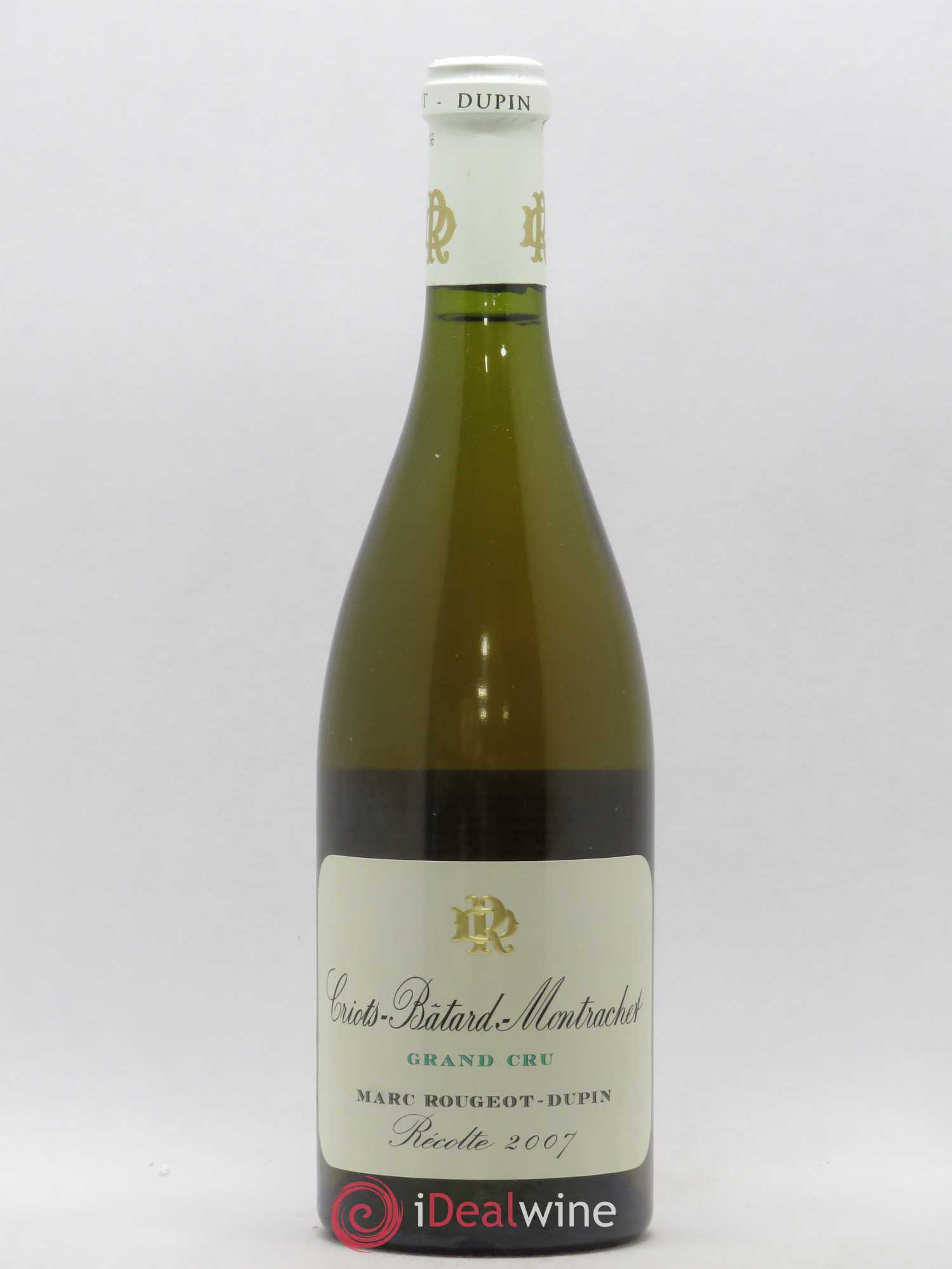 Criots-Bâtard-Montrachet Grand Cru Rougeot-Dupin 2007 - Lot de 1 bouteille - 0