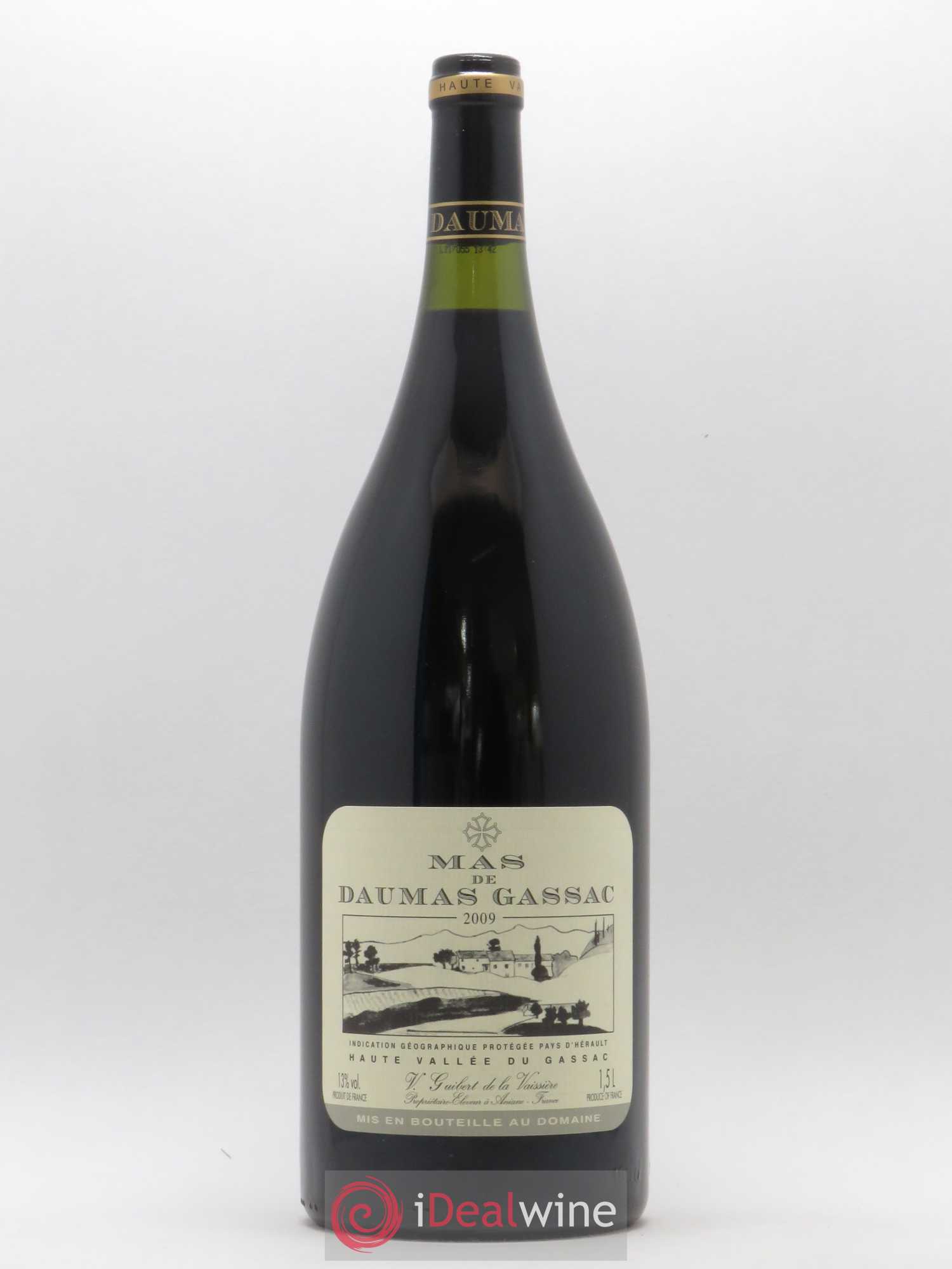 Saint-Guilhem-le-Désert - Cité d'Aniane Mas Daumas Gassac Famille Guibert de La Vaissière 2009 - Lot de 1 magnum - 0