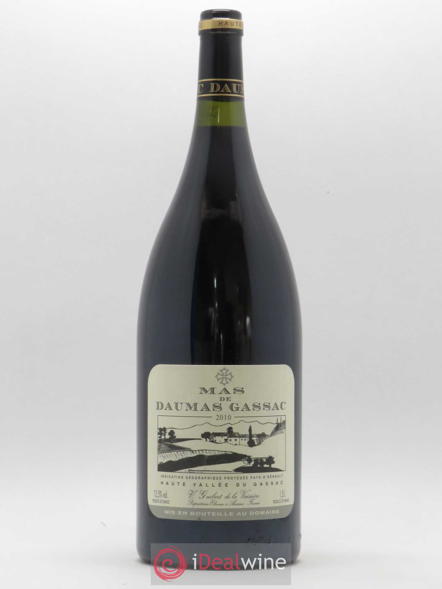 Saint-Guilhem-le-Désert - Cité d'Aniane Mas Daumas Gassac Famille Guibert de La Vaissière 2010 - Lot de 1 magnum - 0