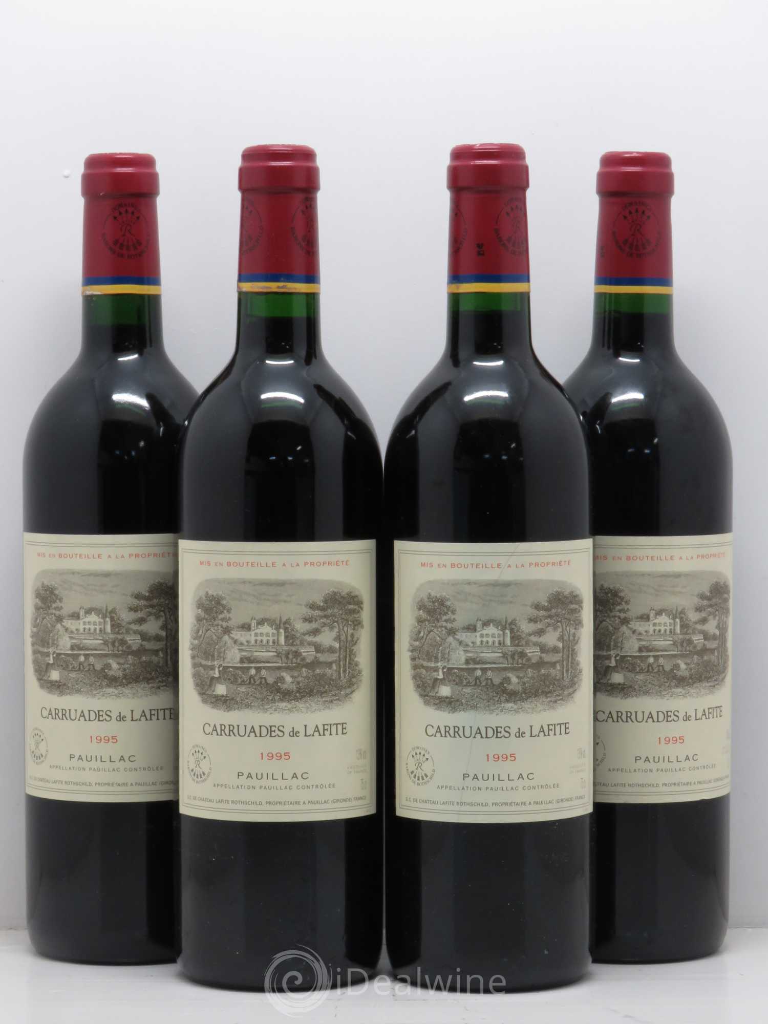 Carruades de Lafite Rothschild Second Vin 1995 - Lot de 4 bouteilles - 0