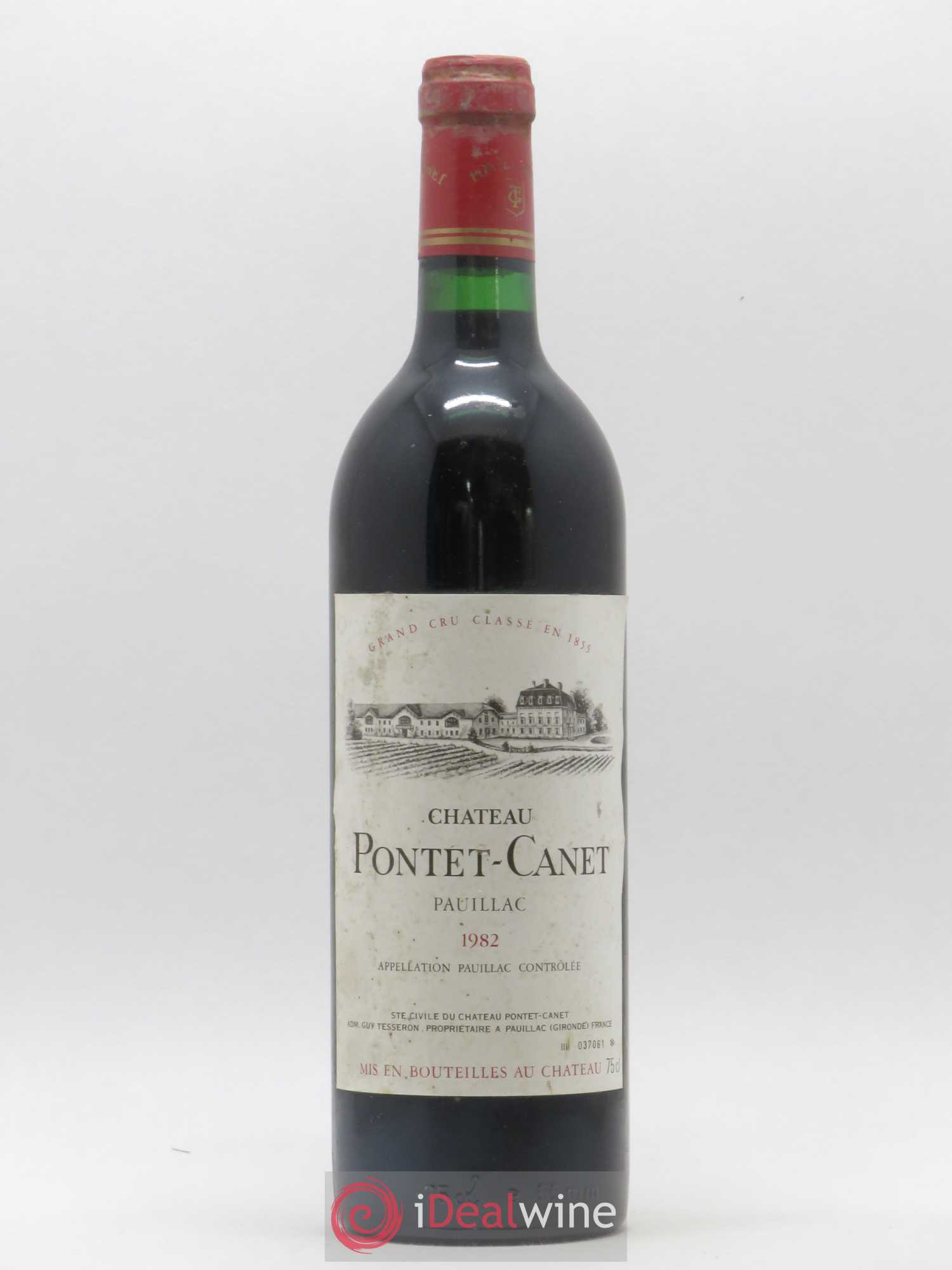 Château Pontet Canet 5ème Grand Cru Classé 1982 - Lot de 1 bouteille - 0