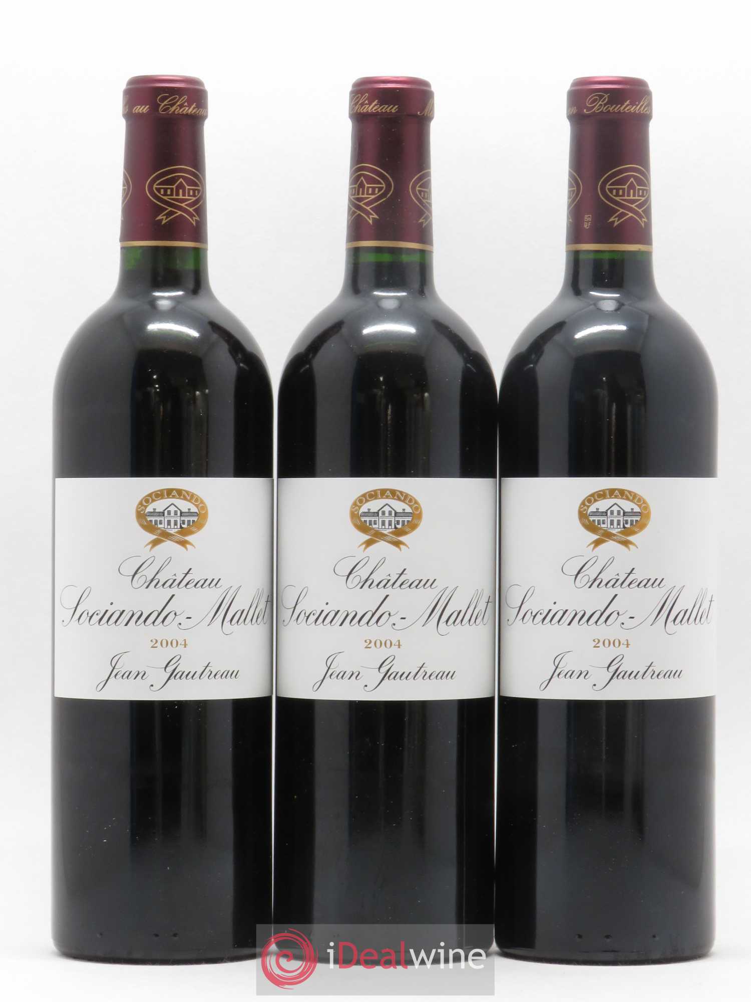 Château Sociando Mallet 2004 - Lot de 6 bouteilles - 1