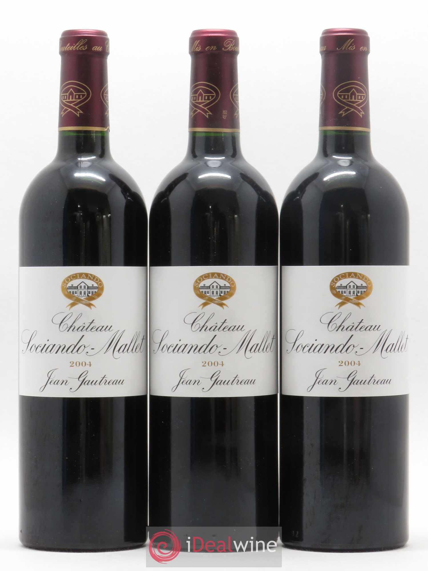Château Sociando Mallet 2004 - Lot de 6 bouteilles - 2