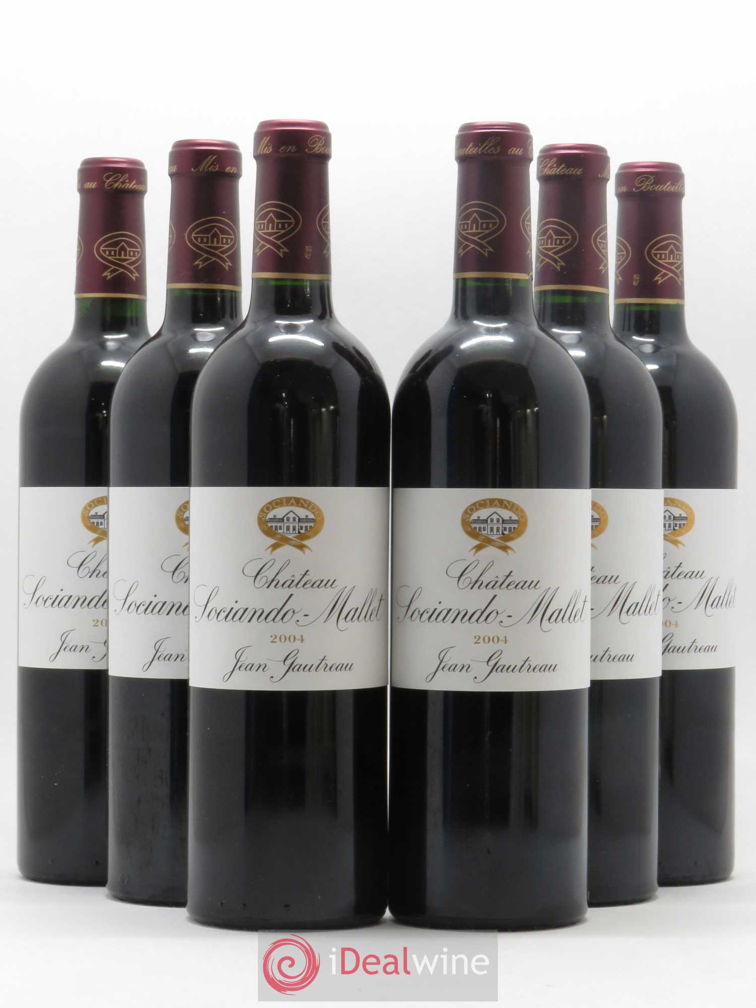 Château Sociando Mallet 2004 - Lot de 6 bouteilles - 0