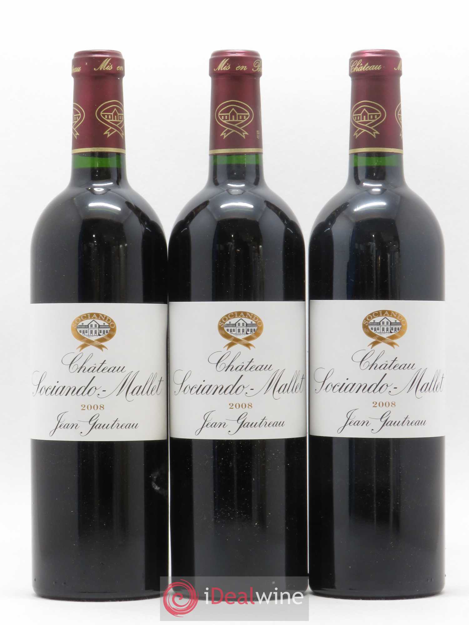 Château Sociando Mallet 2008 - Lot de 6 bouteilles - 1