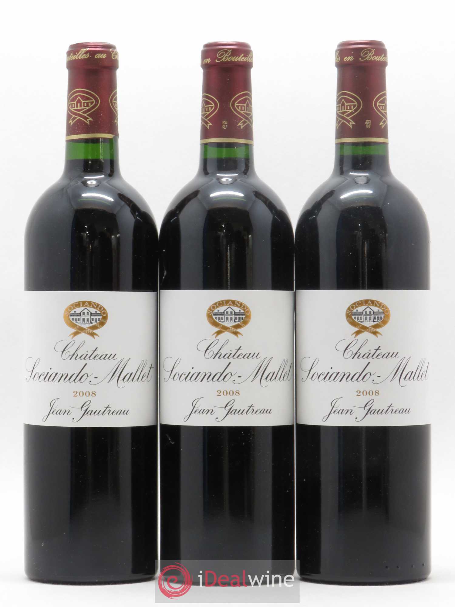 Château Sociando Mallet 2008 - Lot de 6 bouteilles - 2