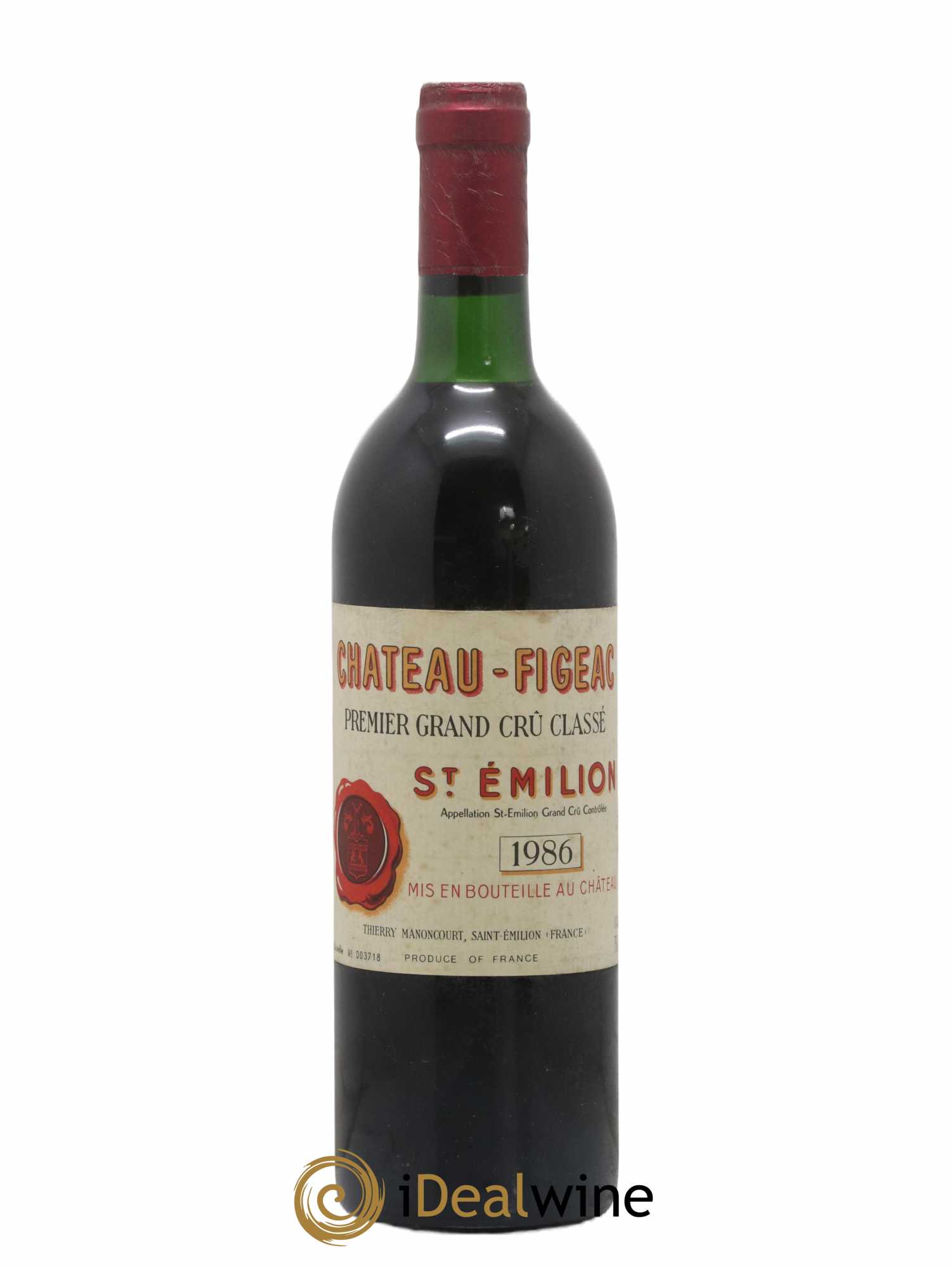 Château Figeac 1er Grand Cru Classé A 1986 - Lot of 1 bottle - 0
