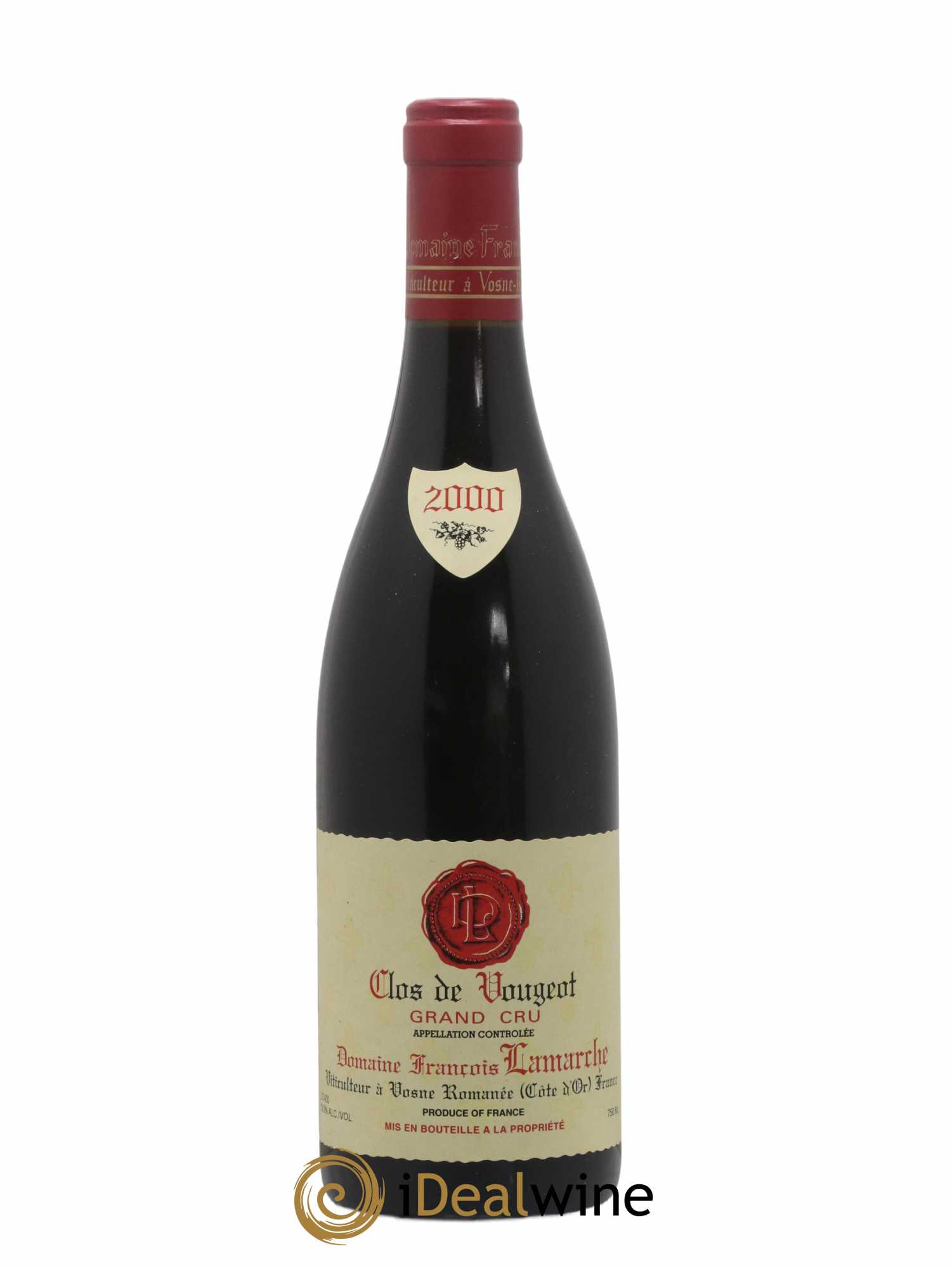 Clos de Vougeot Grand Cru Lamarche (Domaine) 2000 - Lot de 1 bouteille - 0