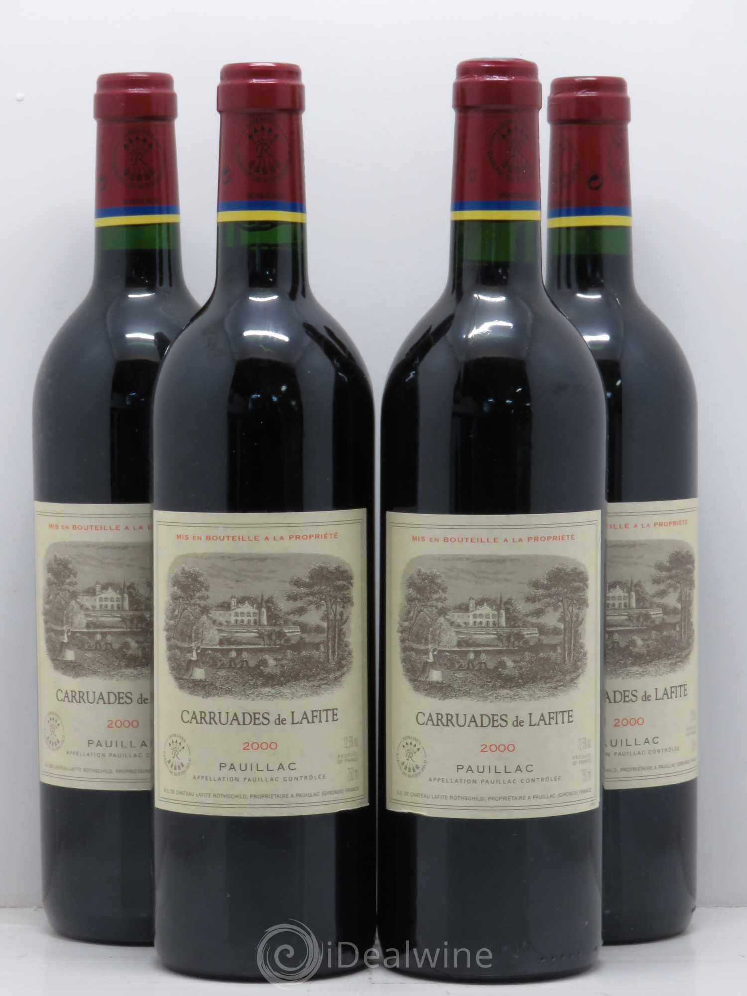Carruades de Lafite Rothschild Second Vin 2000 - Lot de 4 bouteilles - 0