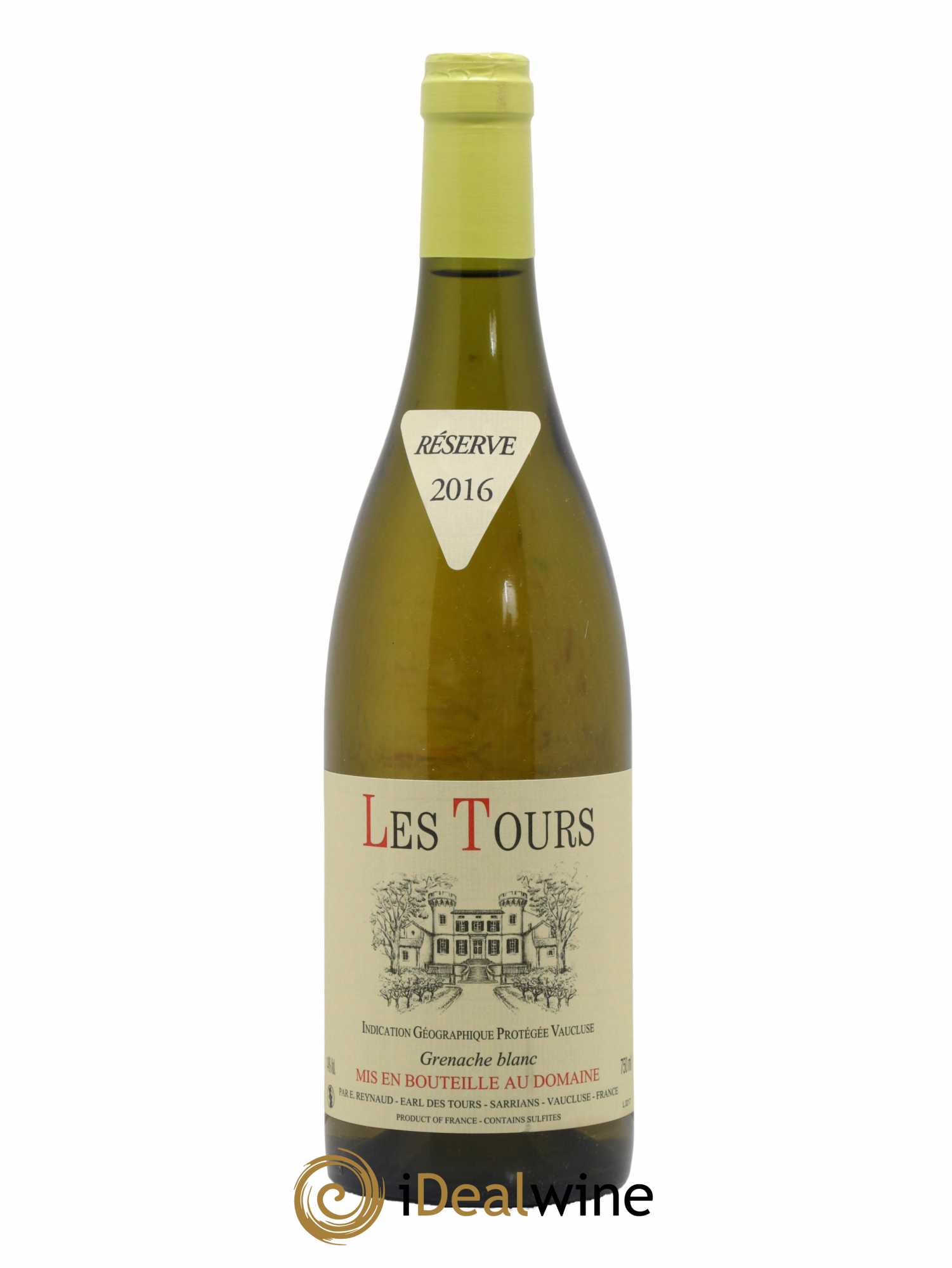 Vaucluse (Vin de Pays de Vaucluse) Les Tours Grenache Blanc Emmanuel Reynaud 2016 - Lot de 1 bouteille - 0