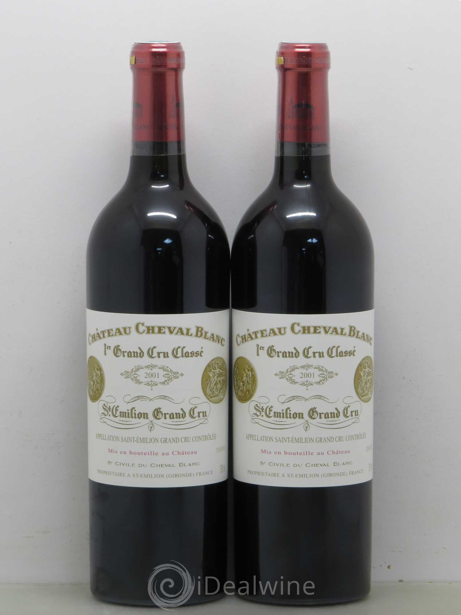 Château Cheval Blanc 1er Grand Cru Classé A 2001 - Lot de 2 bouteilles - 0