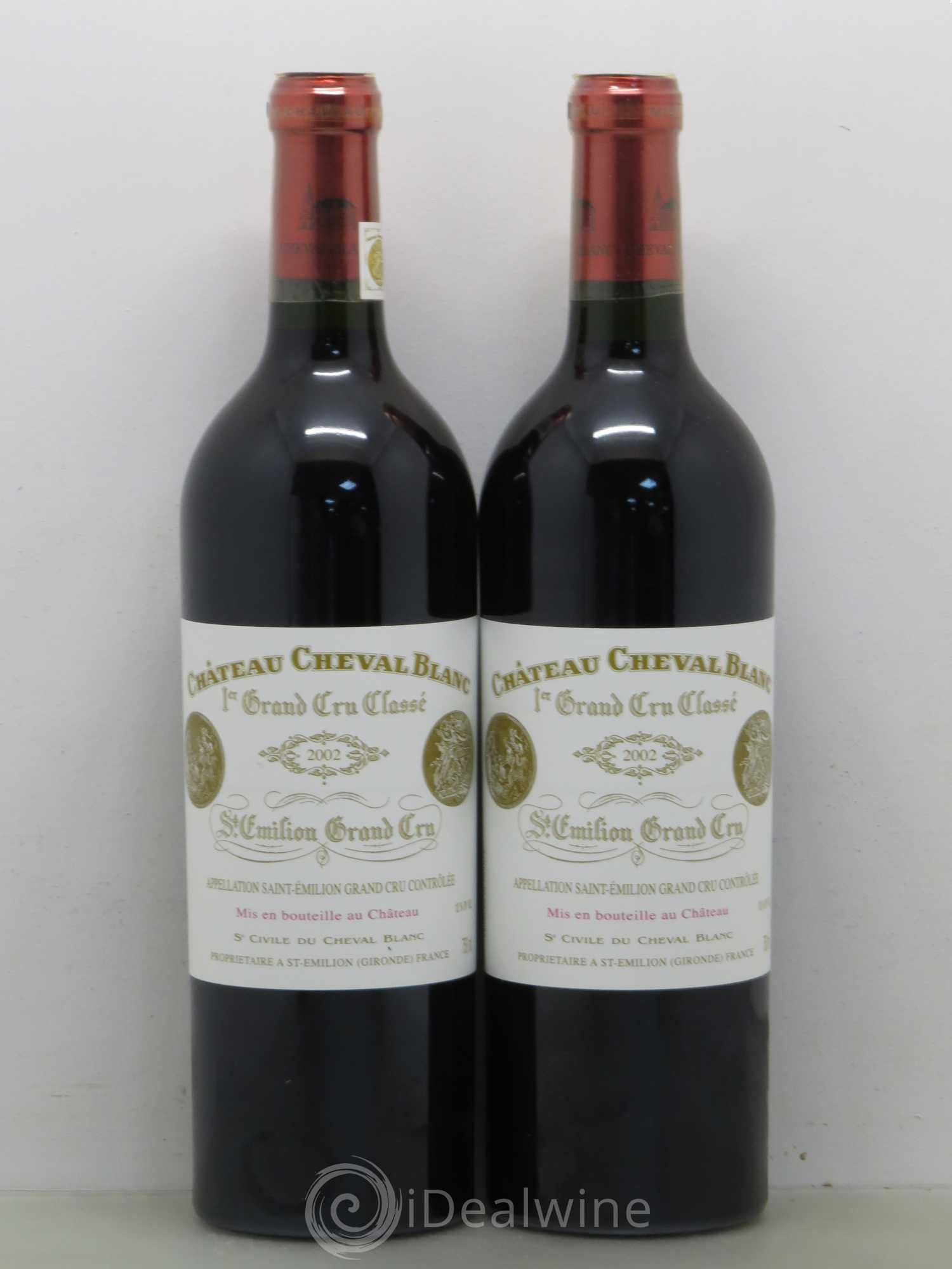 Château Cheval Blanc 1er Grand Cru Classé A 2002 - Lot de 2 bouteilles - 0