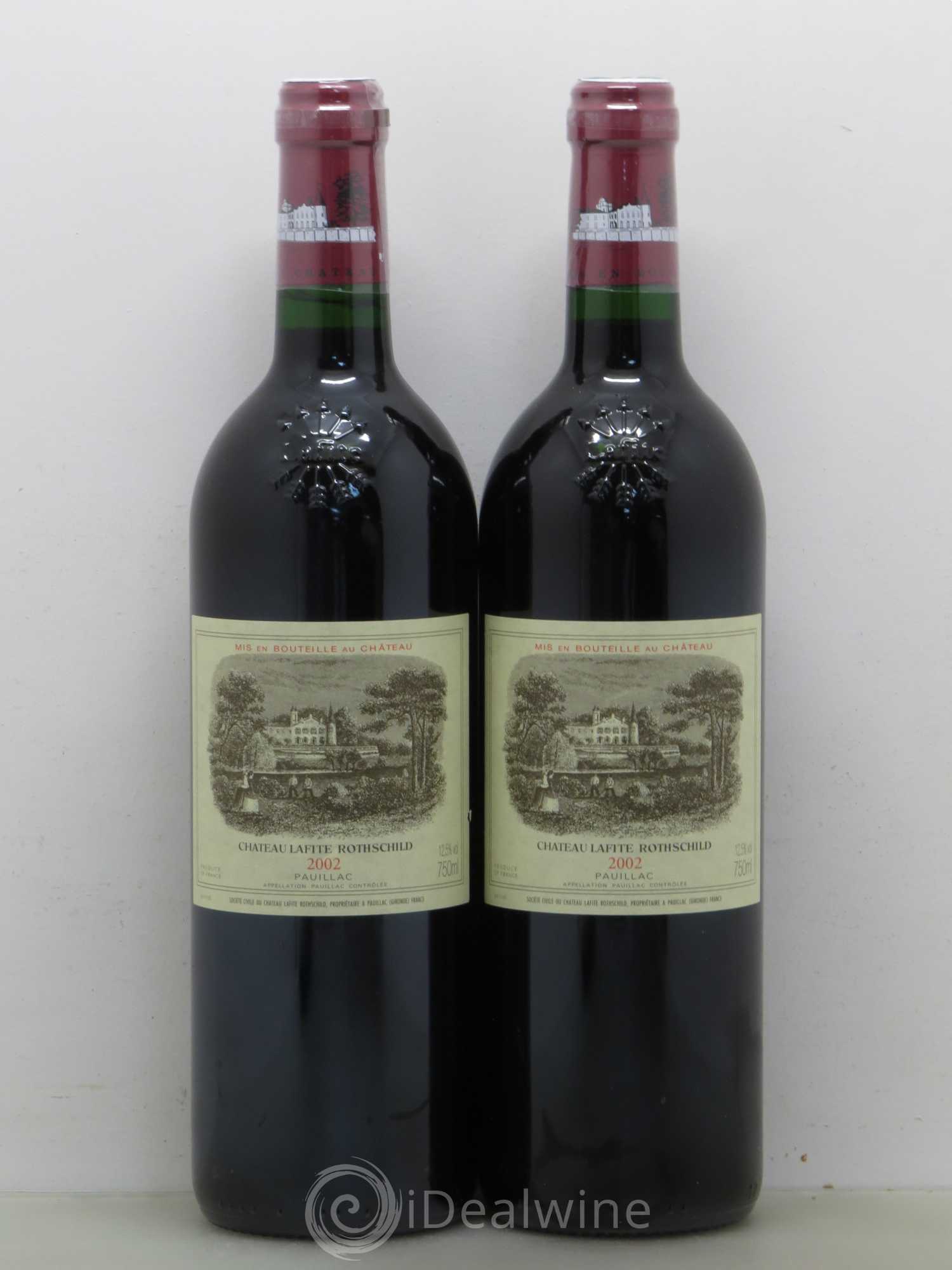 Château Lafite Rothschild 1er Grand Cru Classé 2002 - Lot de 2 bouteilles - 0