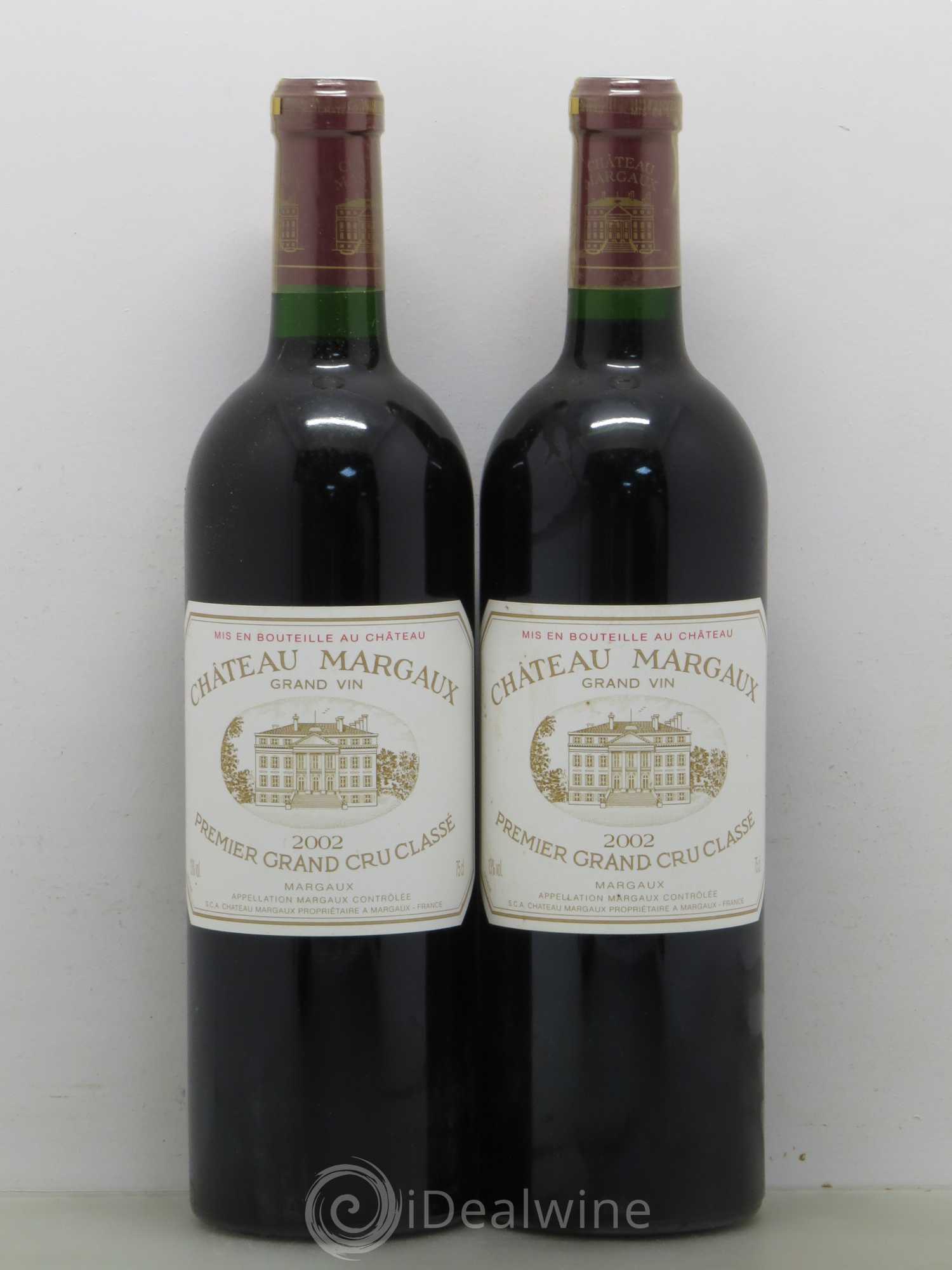 Château Margaux 1er Grand Cru Classé 2002 - Lot de 2 bouteilles - 0