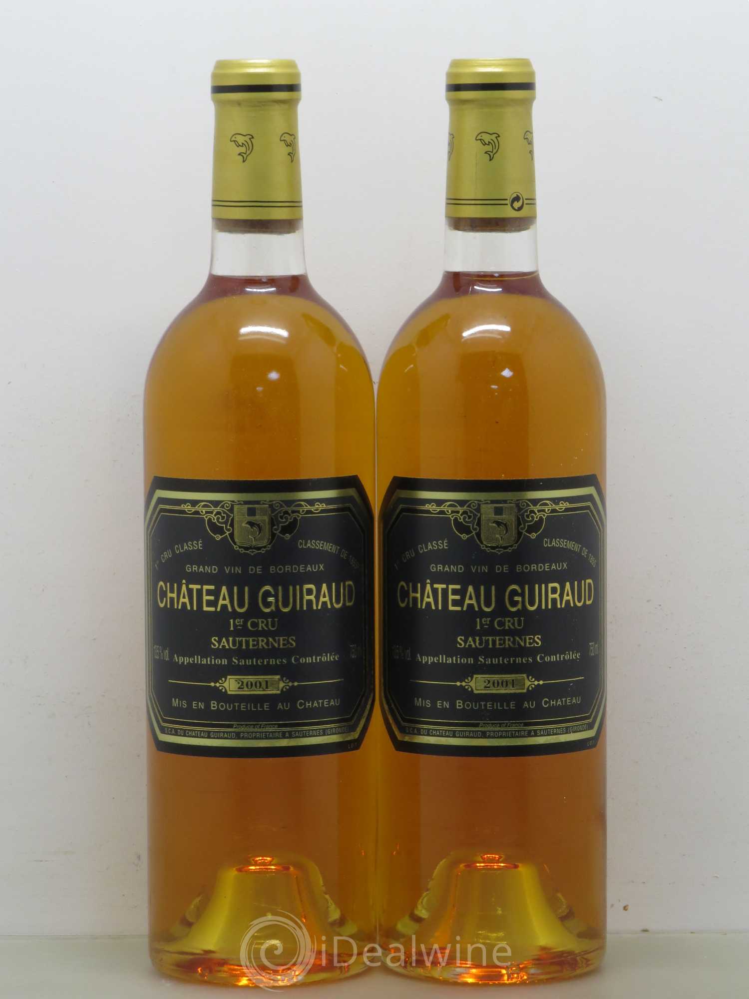 Château Guiraud 1er Grand Cru Classé 2001 - Lotto di 2 bottiglie - 0