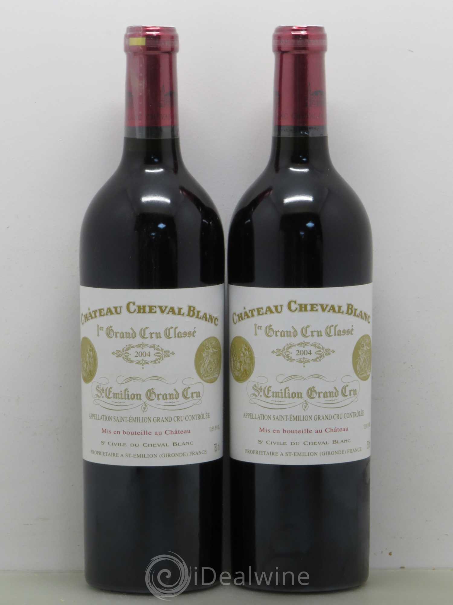 Château Cheval Blanc 1er Grand Cru Classé A 2004 - Lot de 2 bouteilles - 0