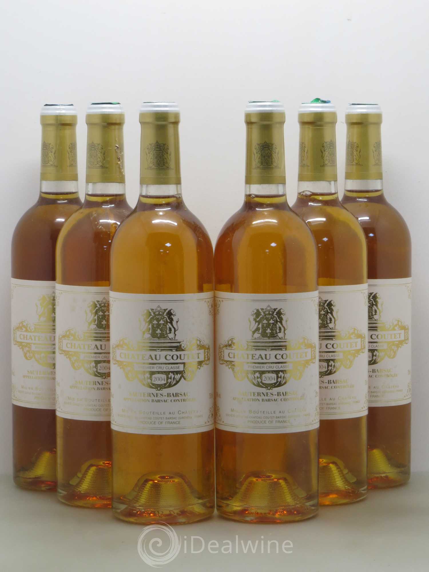 Château Coutet 1er Grand Cru Classé 2004 - Lotto di 6 bottiglie - 0