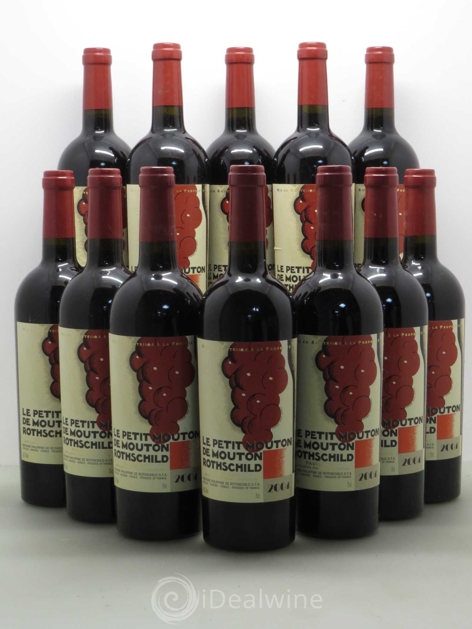 Petit Mouton Second Vin 2004 - Lot de 12 bouteilles - 0