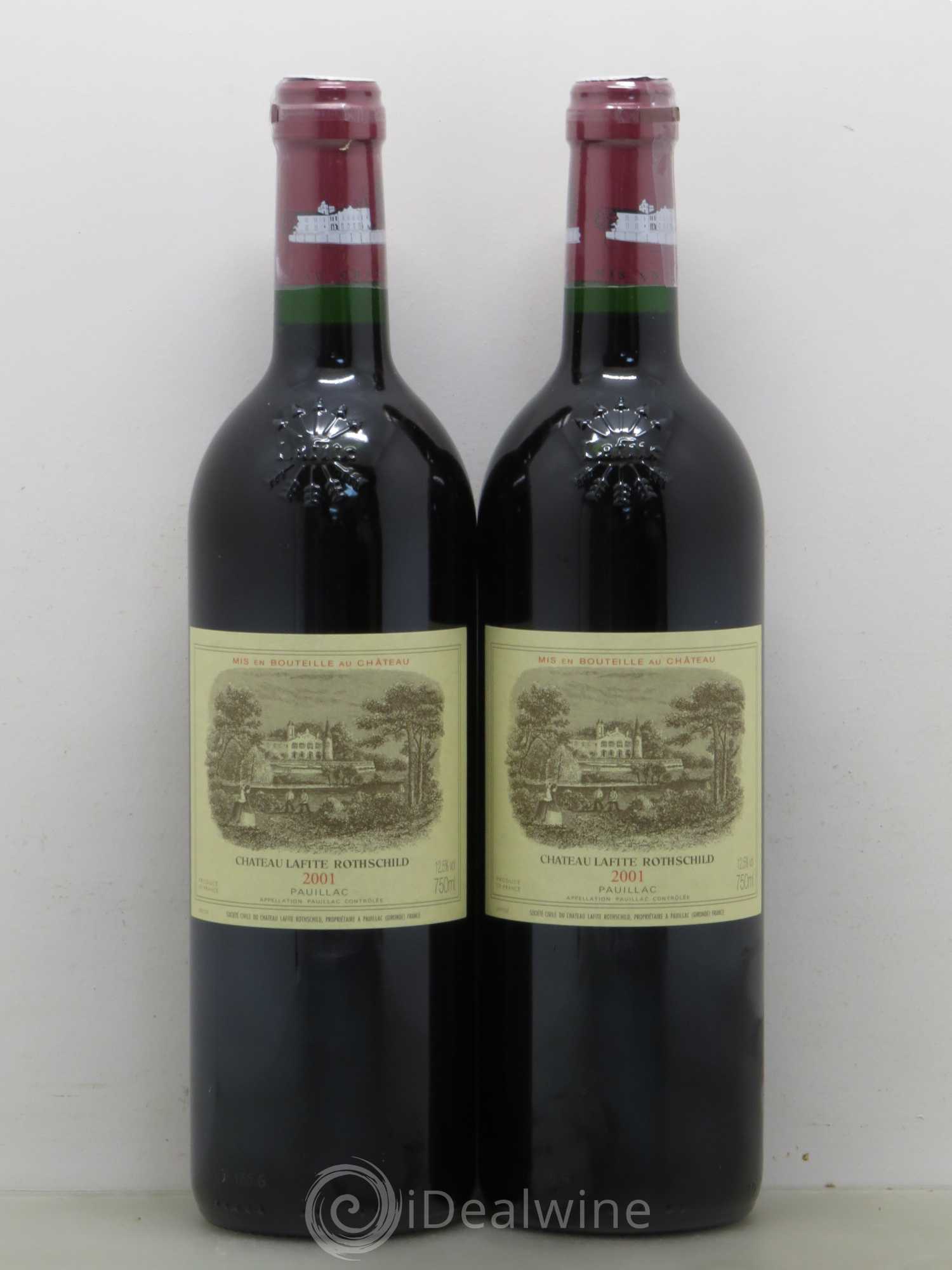 Château Lafite Rothschild 1er Grand Cru Classé 2001 - Lot de 2 bouteilles - 0