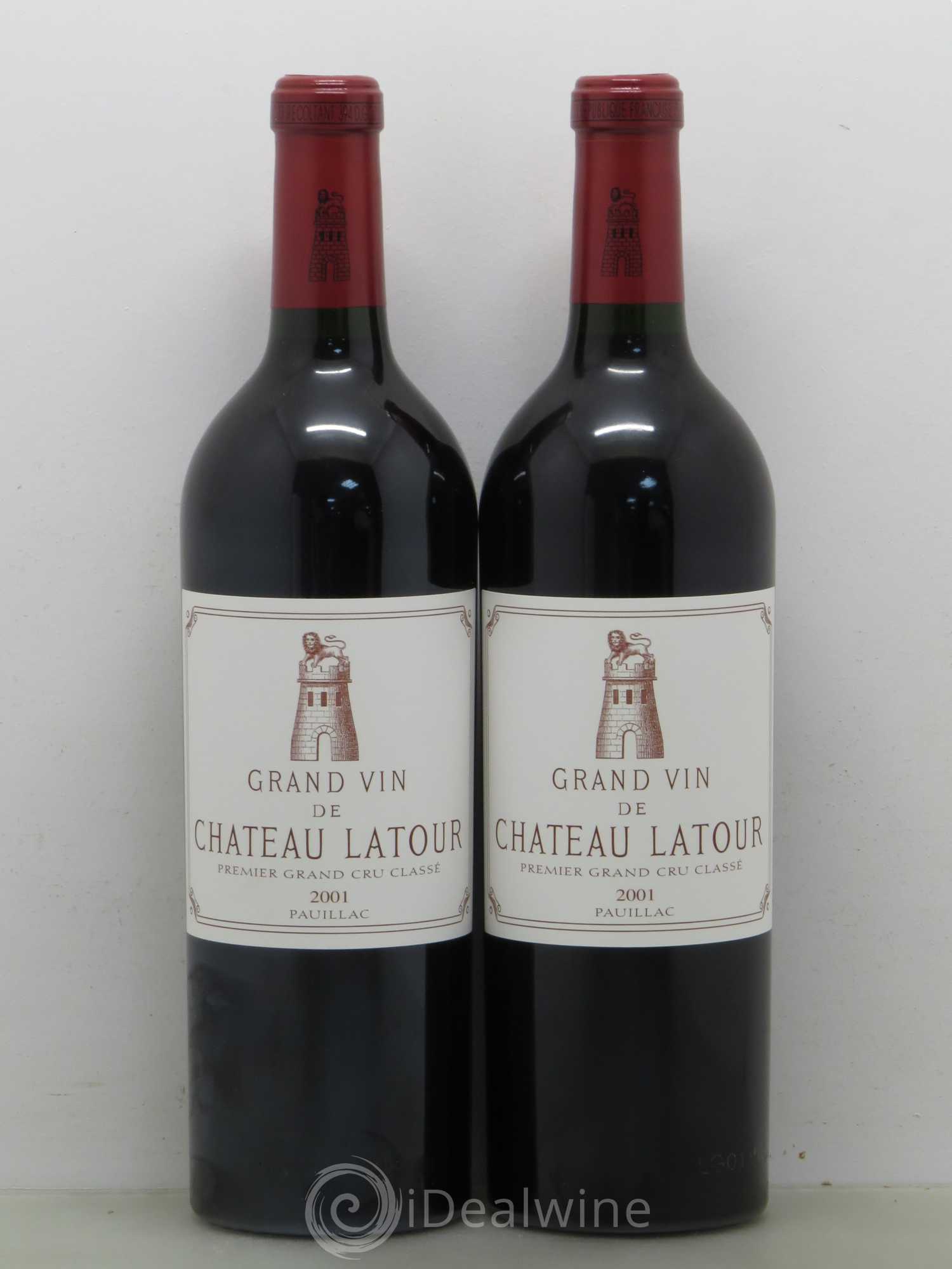 Château Latour 1er Grand Cru Classé 2001 - Lot de 2 bouteilles - 0