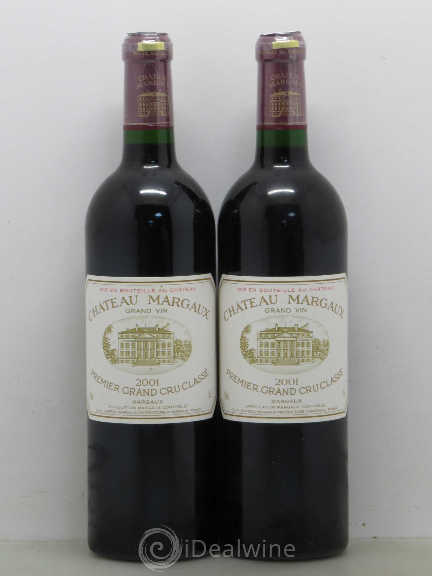 Château Margaux 1er Grand Cru Classé 2001 - Lot de 2 bouteilles - 0