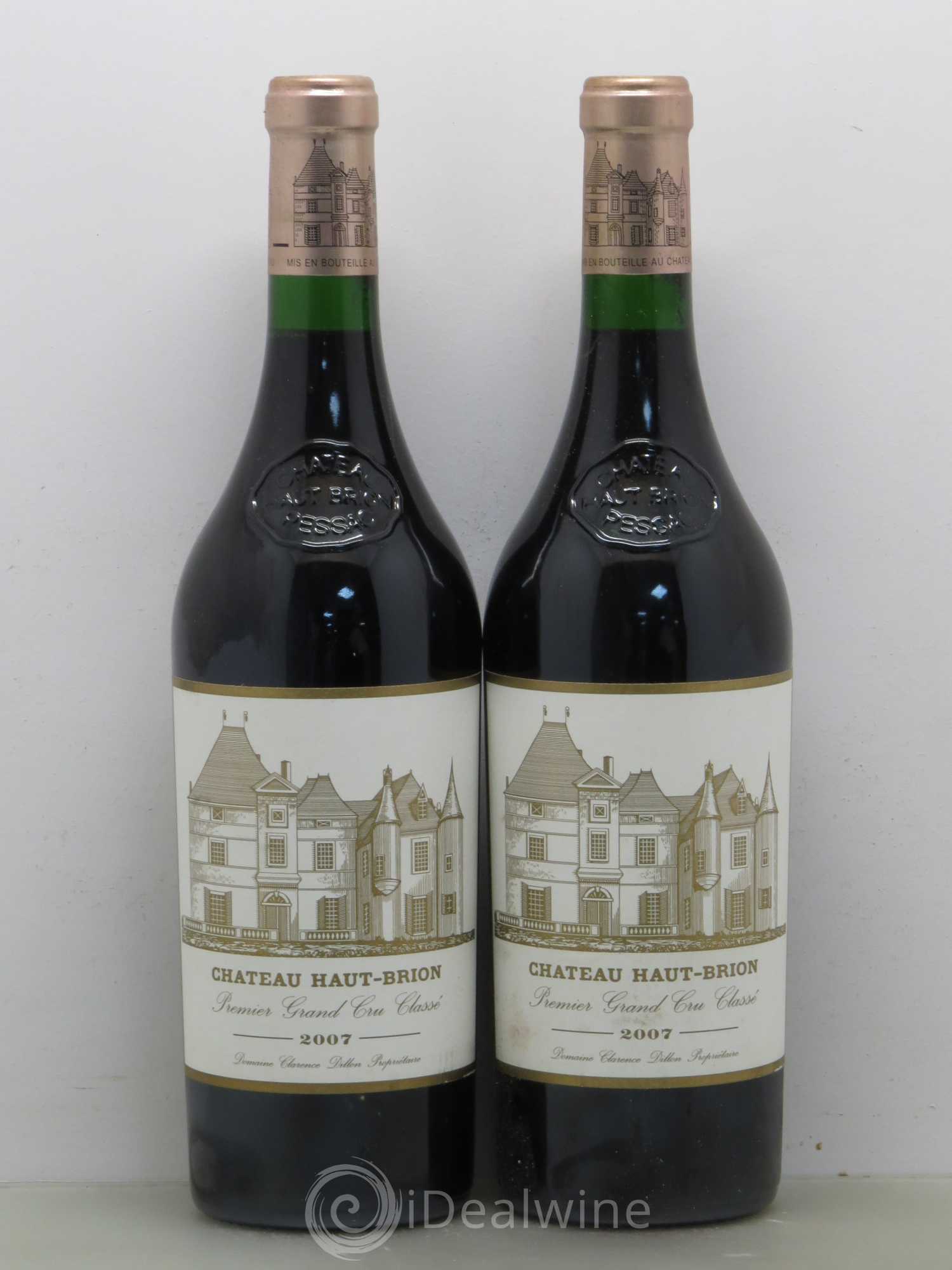 Château Haut Brion 1er Grand Cru Classé 2007 - Lot de 2 bouteilles - 0