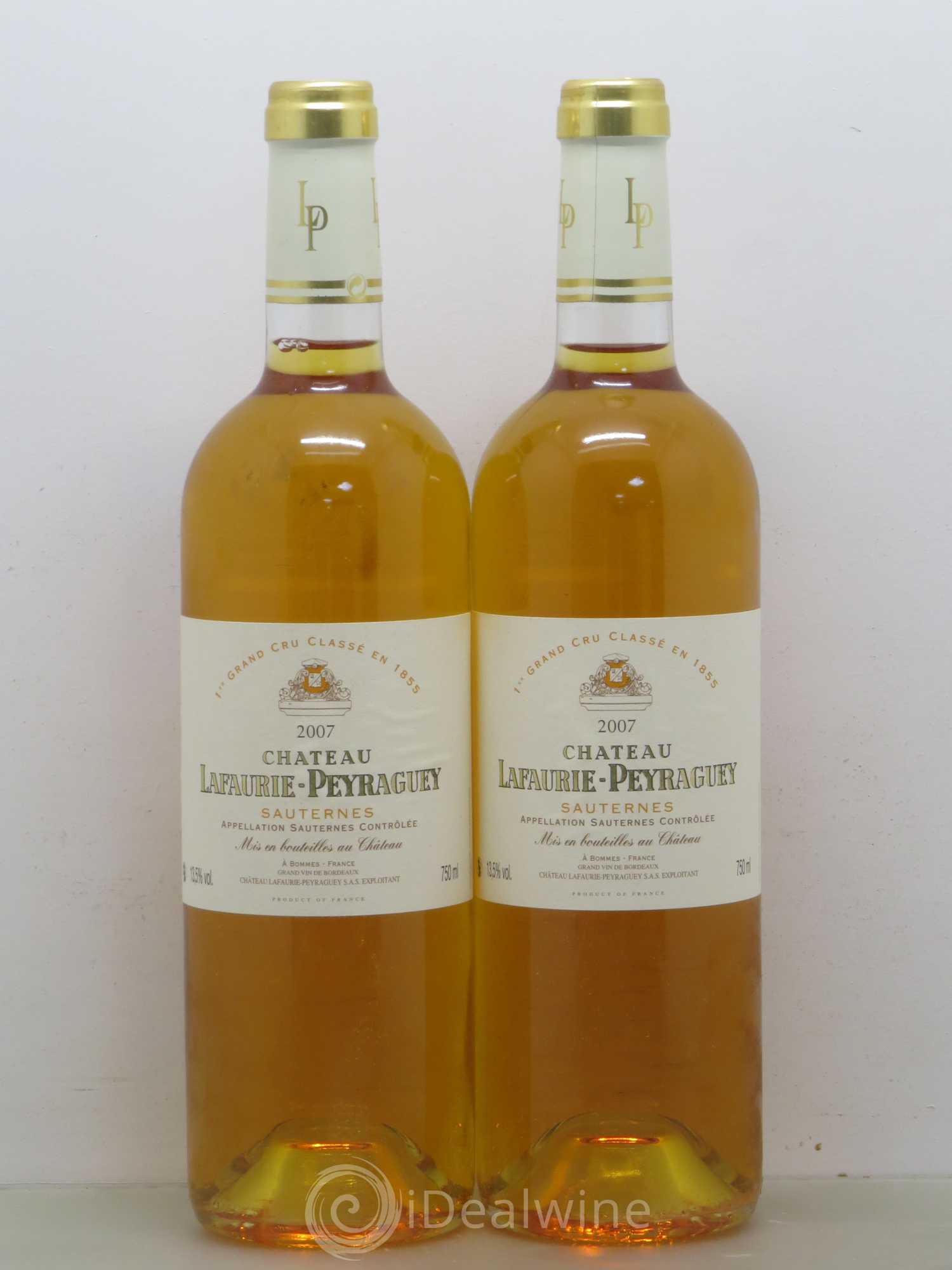Château Lafaurie-Peyraguey 1er Grand Cru Classé 2007 - Lotto di 2 bottiglie - 0