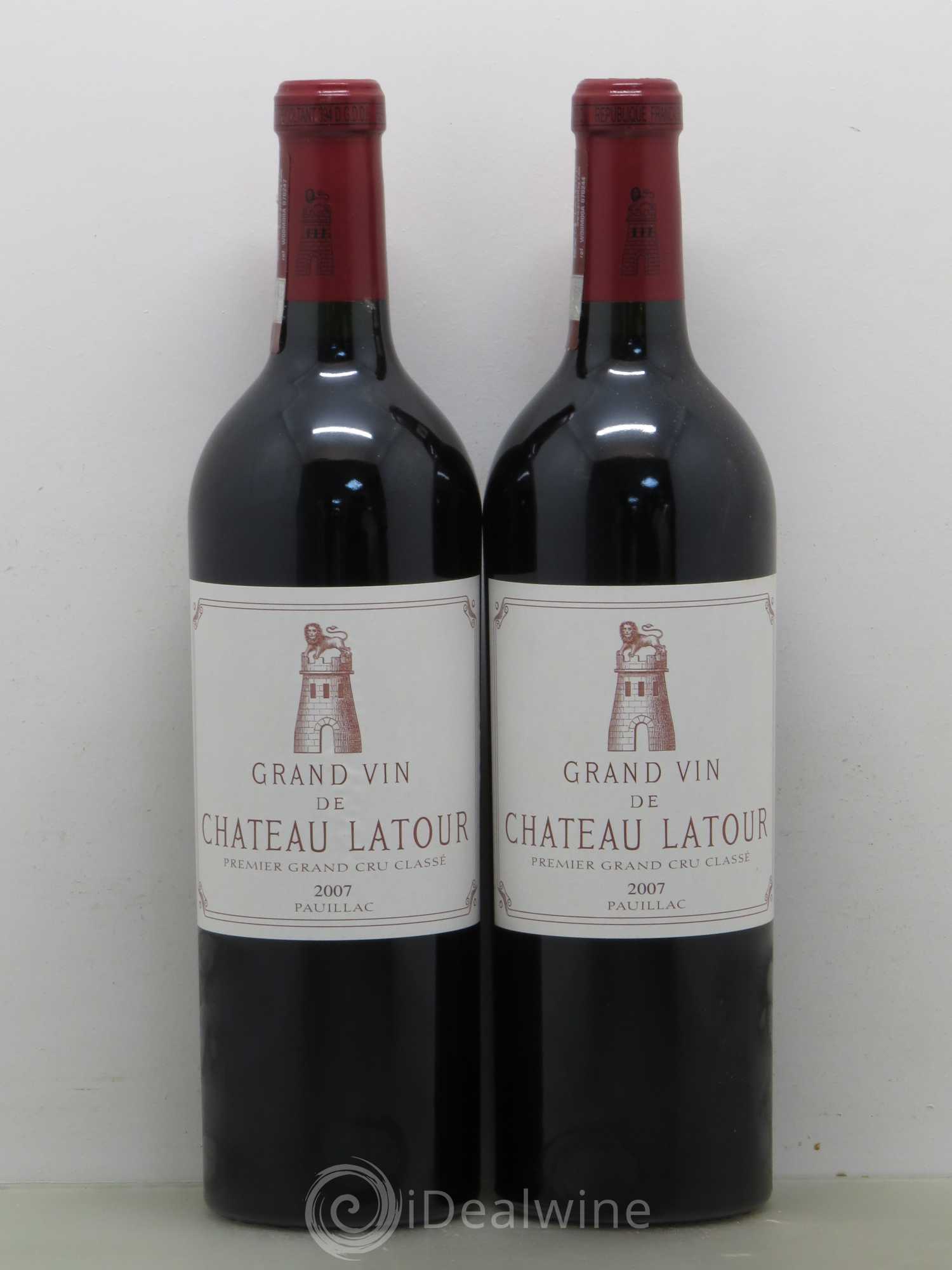 Château Latour 1er Grand Cru Classé 2007 - Lot de 2 bouteilles - 0