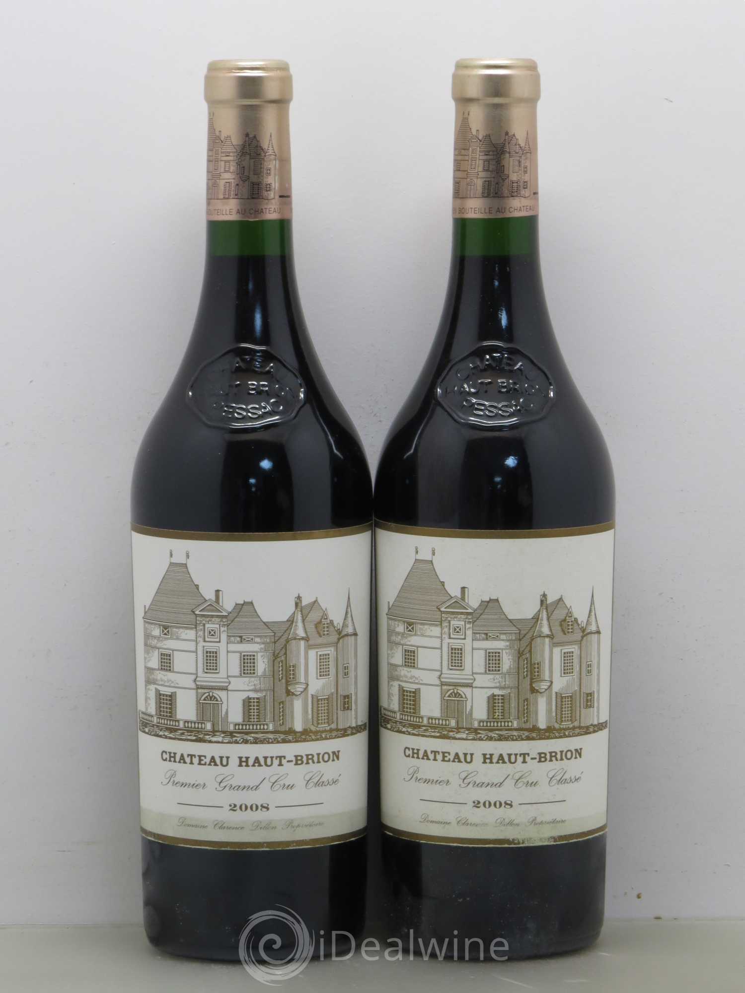 Château Haut Brion 1er Grand Cru Classé 2008 - Lot de 2 bouteilles - 0