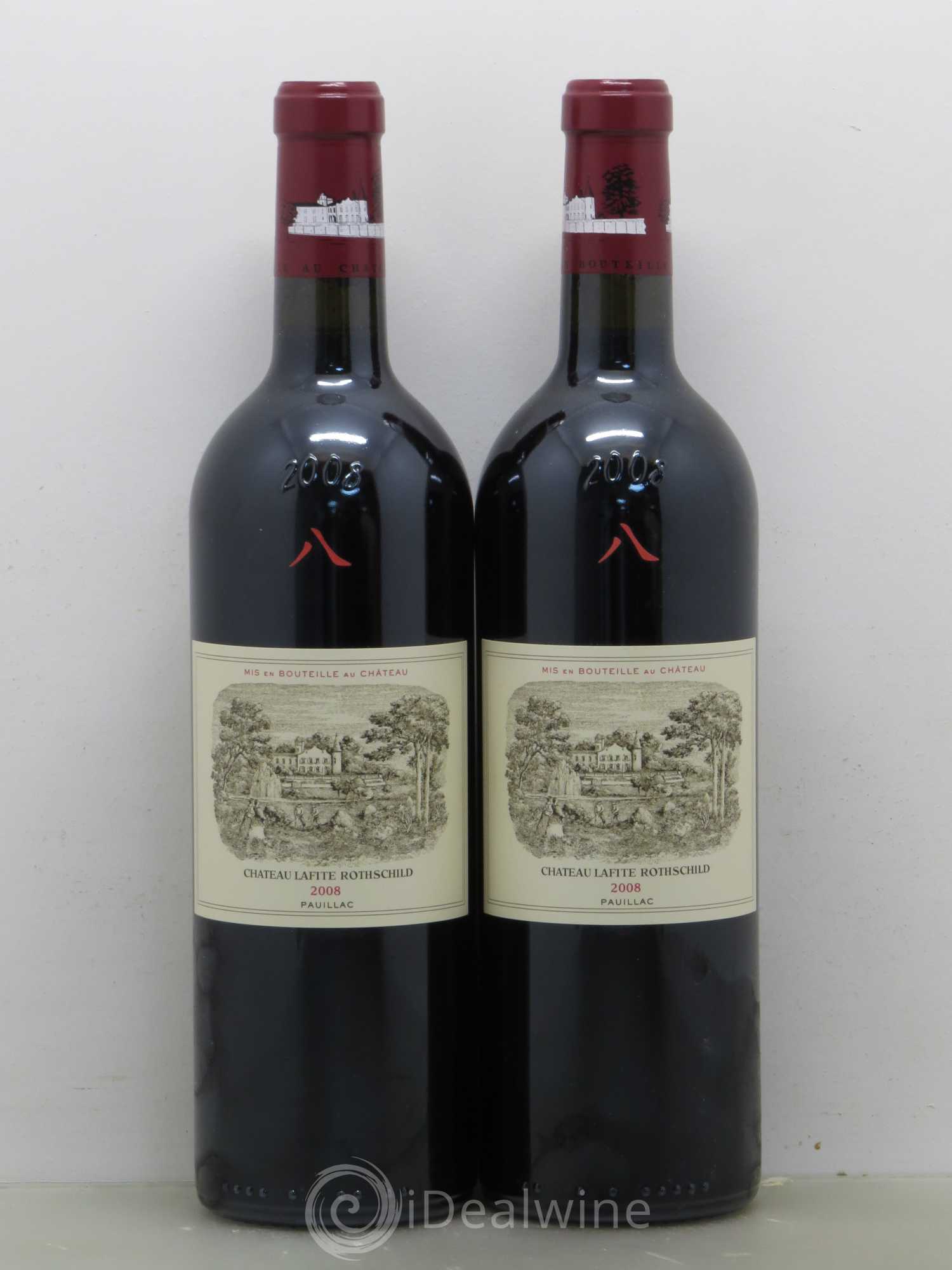 Château Lafite Rothschild 1er Grand Cru Classé 2008 - Lot de 2 bouteilles - 0