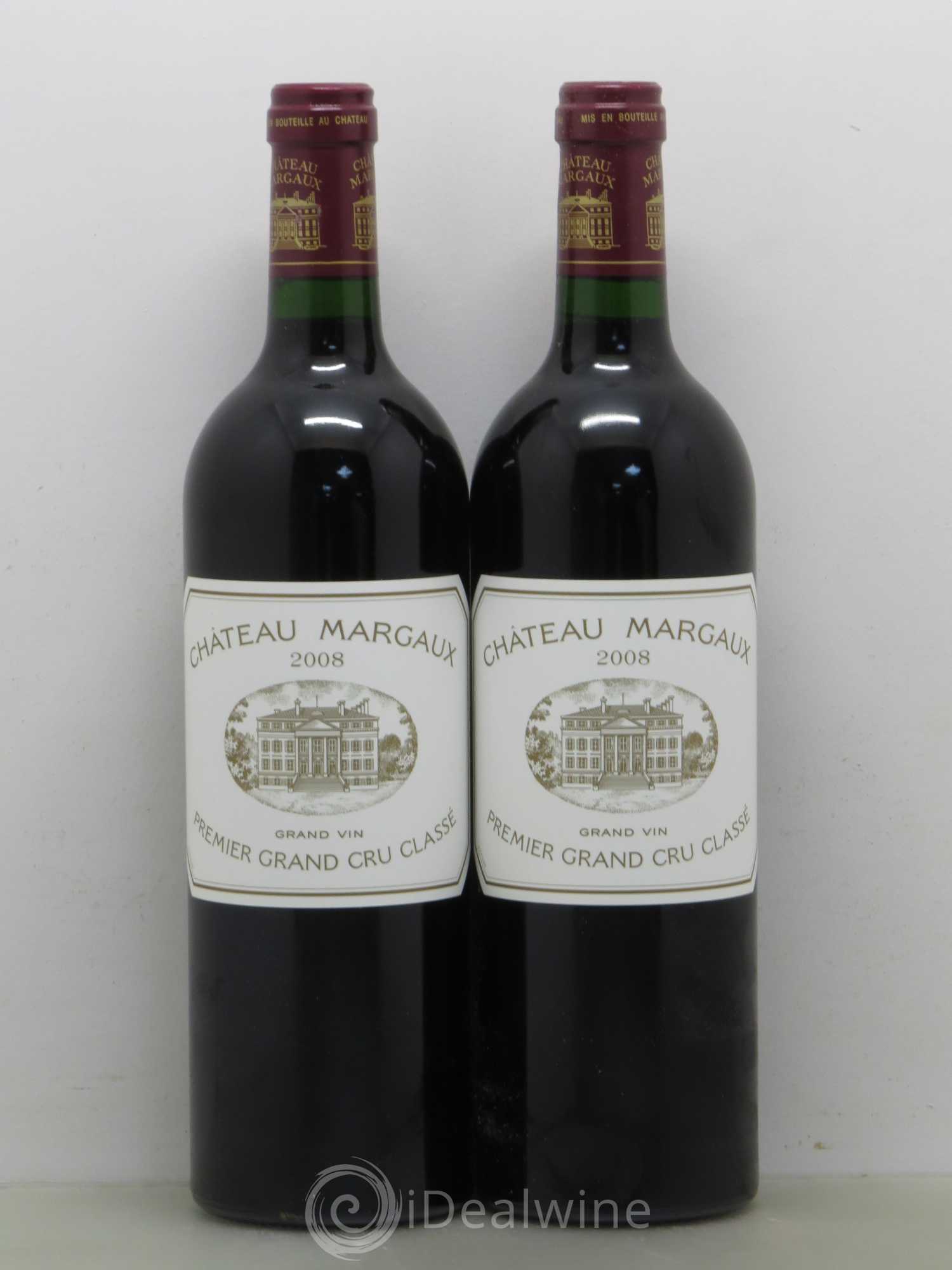 Château Margaux 1er Grand Cru Classé 2008 - Lot de 2 bouteilles - 0