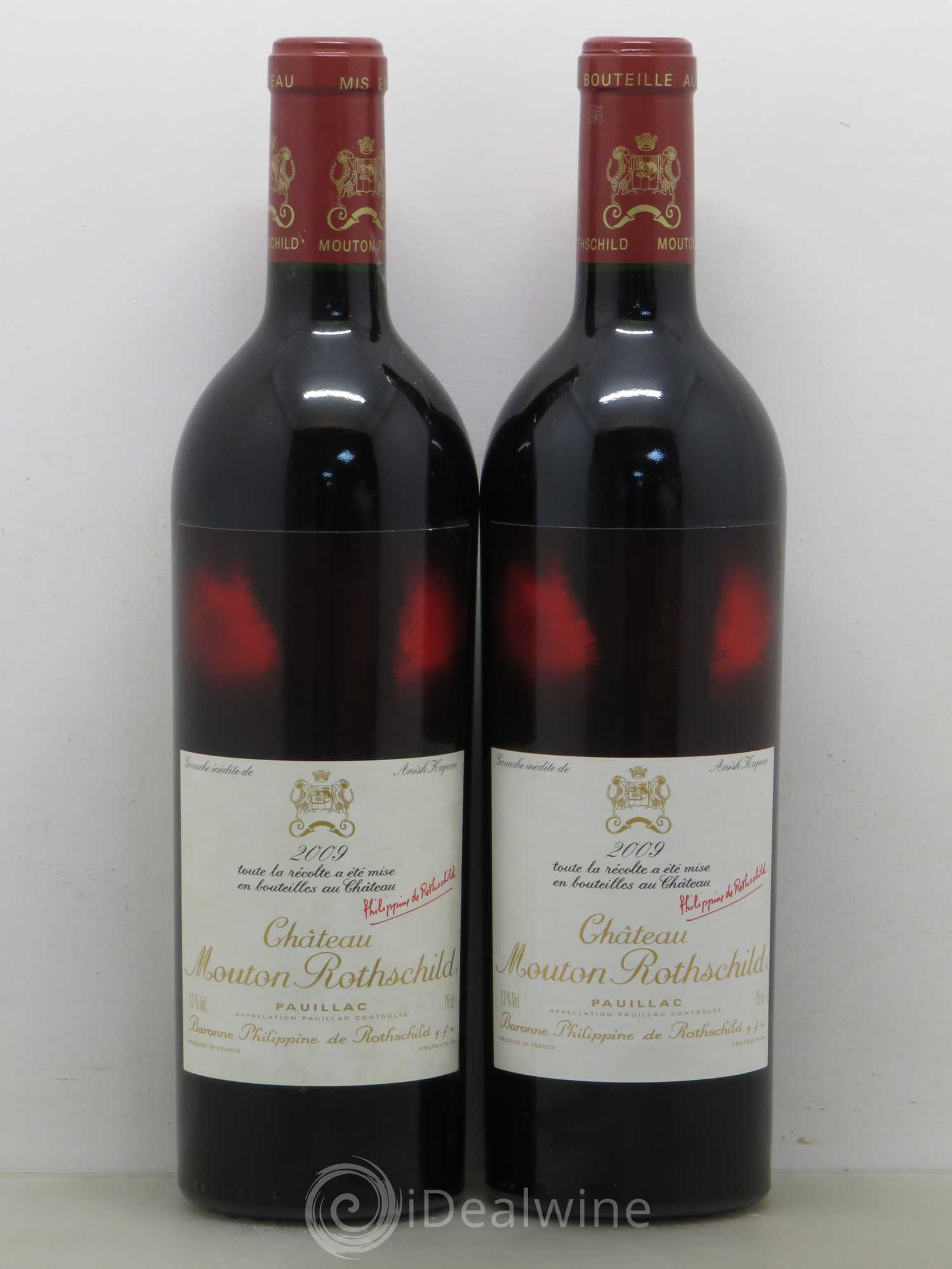 Château Mouton Rothschild 1er Grand Cru Classé 2009 - Lot de 2 bouteilles - 0