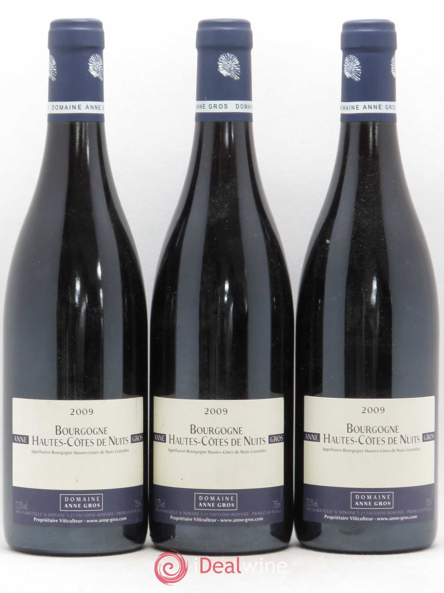 Hautes-Côtes de Nuits Anne Gros 2009 - Lot de 3 bouteilles - 0