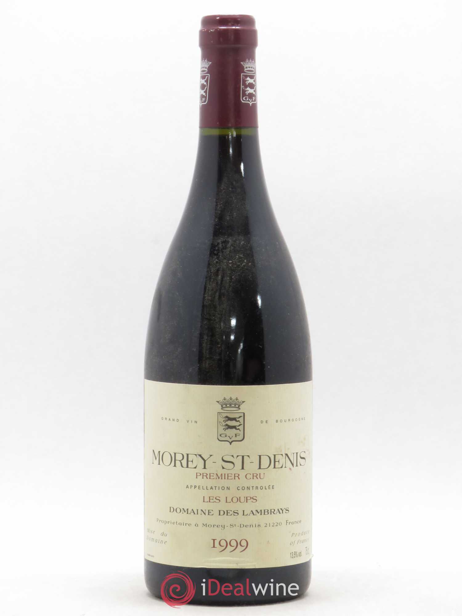 Morey-Saint-Denis 1er Cru Les Loups Domaine des Lambrays 1999 - Lot de 1 bouteille - 0