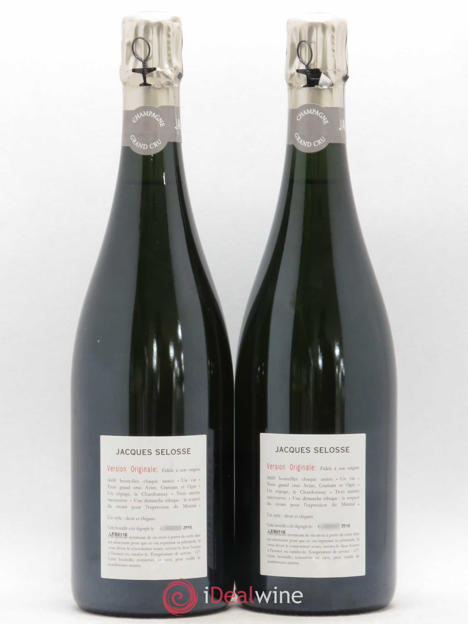 Version Originale Jacques Selosse - Posten von 2 Flaschen - 1