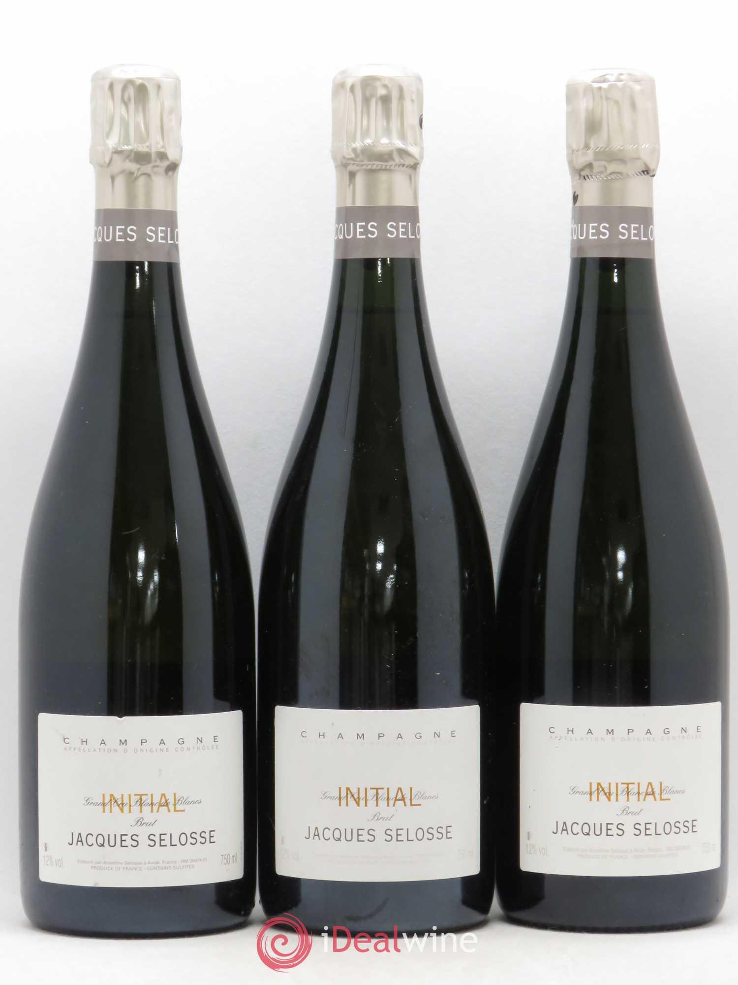 Initial Brut Jacques Selosse - Lot de 3 bouteilles - 0
