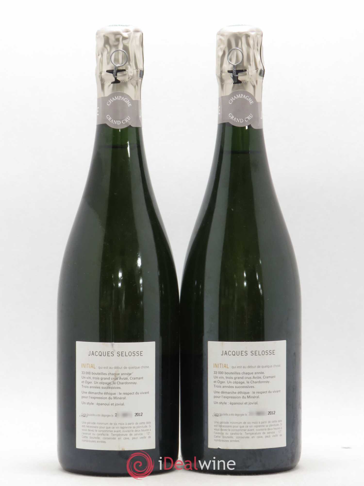 Initial Brut Jacques Selosse - Lot de 2 bouteilles - 1